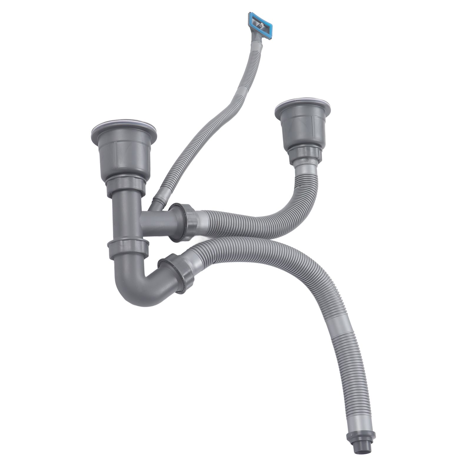 Kitchen Sink Double Hose Drain Kit Quick Draining Expandable Multiple view 9