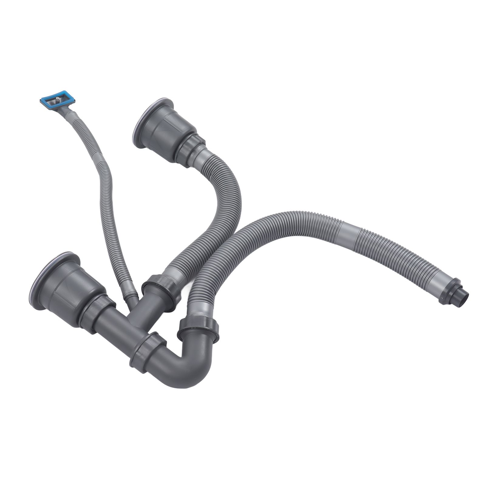 Kitchen Sink Double Hose Drain Kit Quick Draining Expandable Multiple view 10