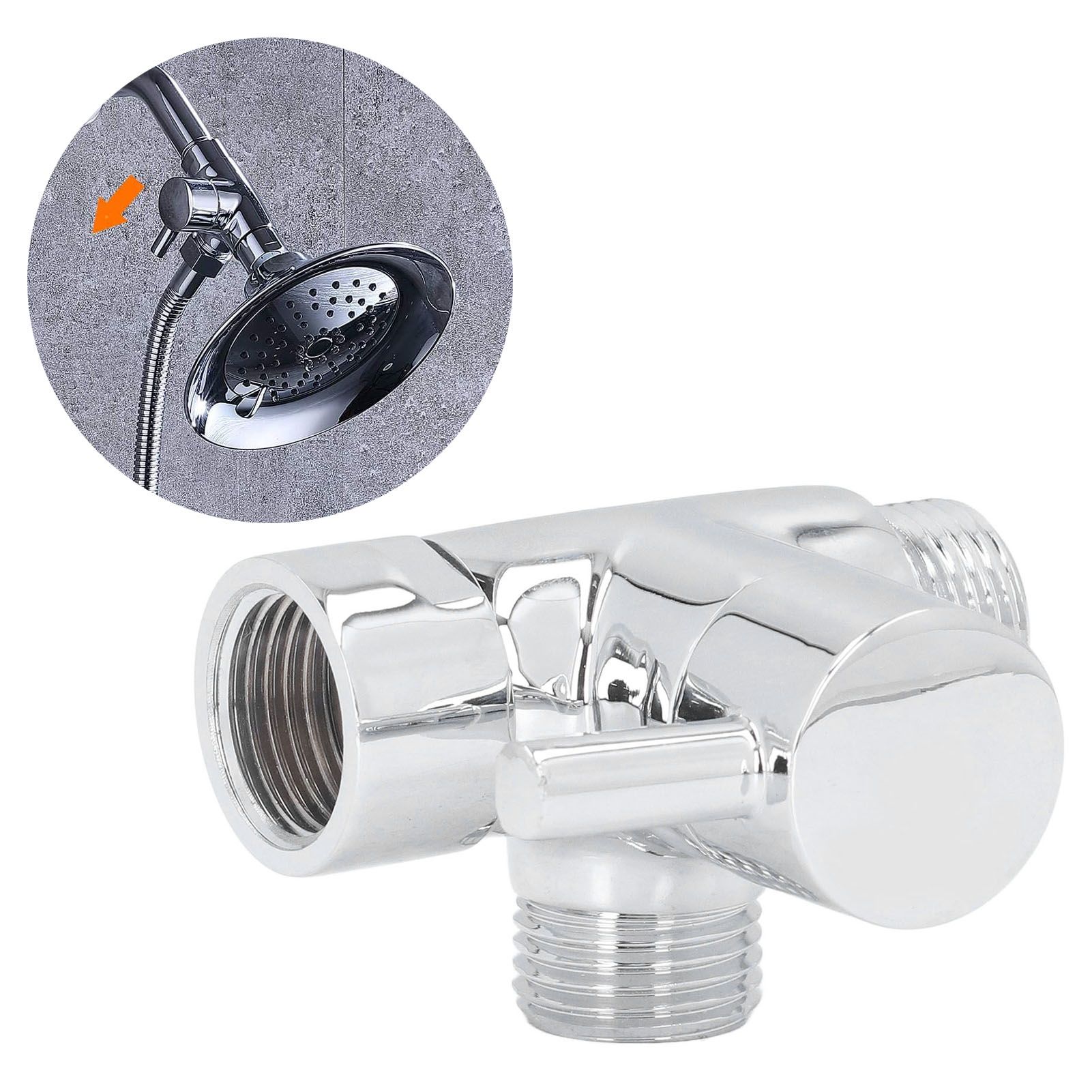 Shower Arm Diverter Professional Metal Shower Arm Diverter Valve for Hand view 12