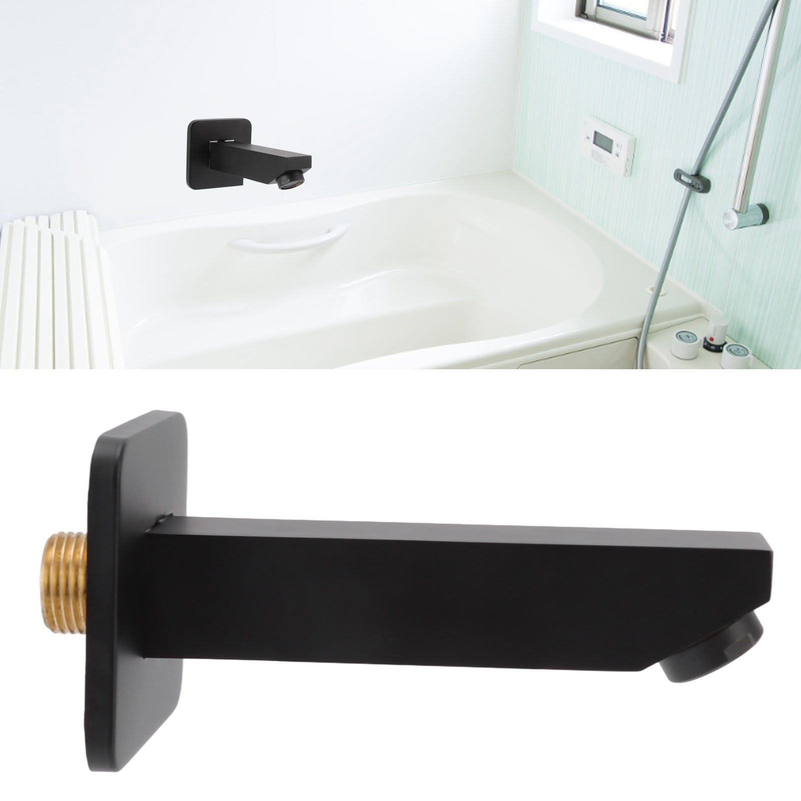 G1/2 Copper Bathtub Faucet Concealed Seamless Bathroom Tub Spout for Bathroom view 12