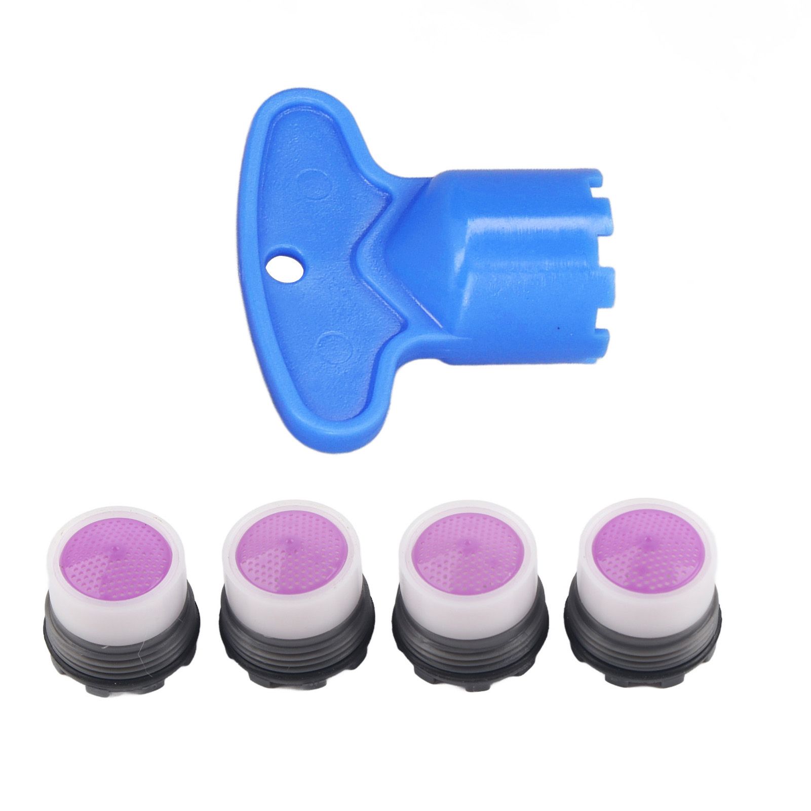4 Pieces M16.5mm Sink Faucet Aerator 1.2GPM Flow Restrictor Bubble Tap Water view 3