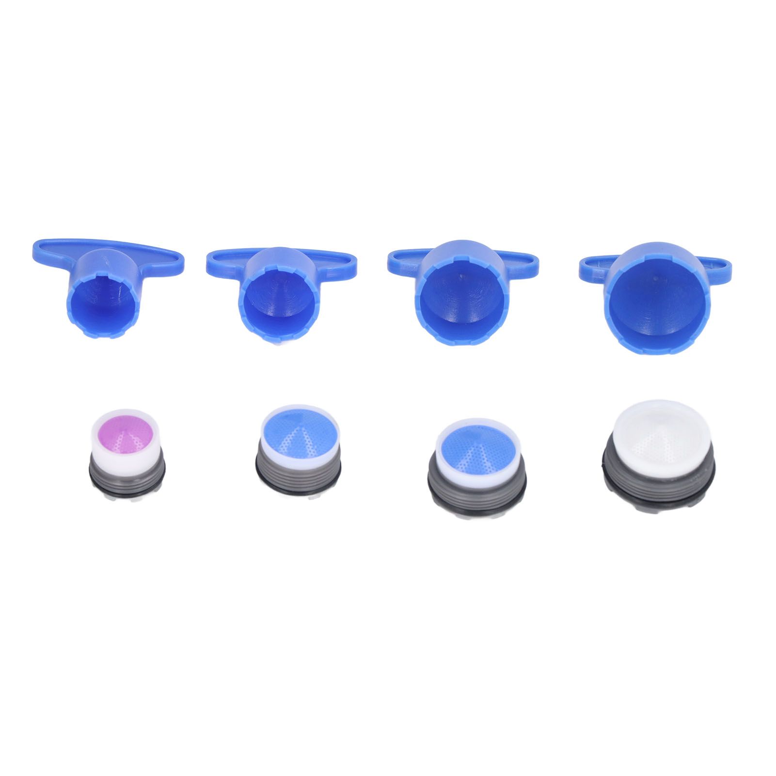 8pcs Faucet Aerator Plastic Insert Water Tap Aerators with Wrenches for