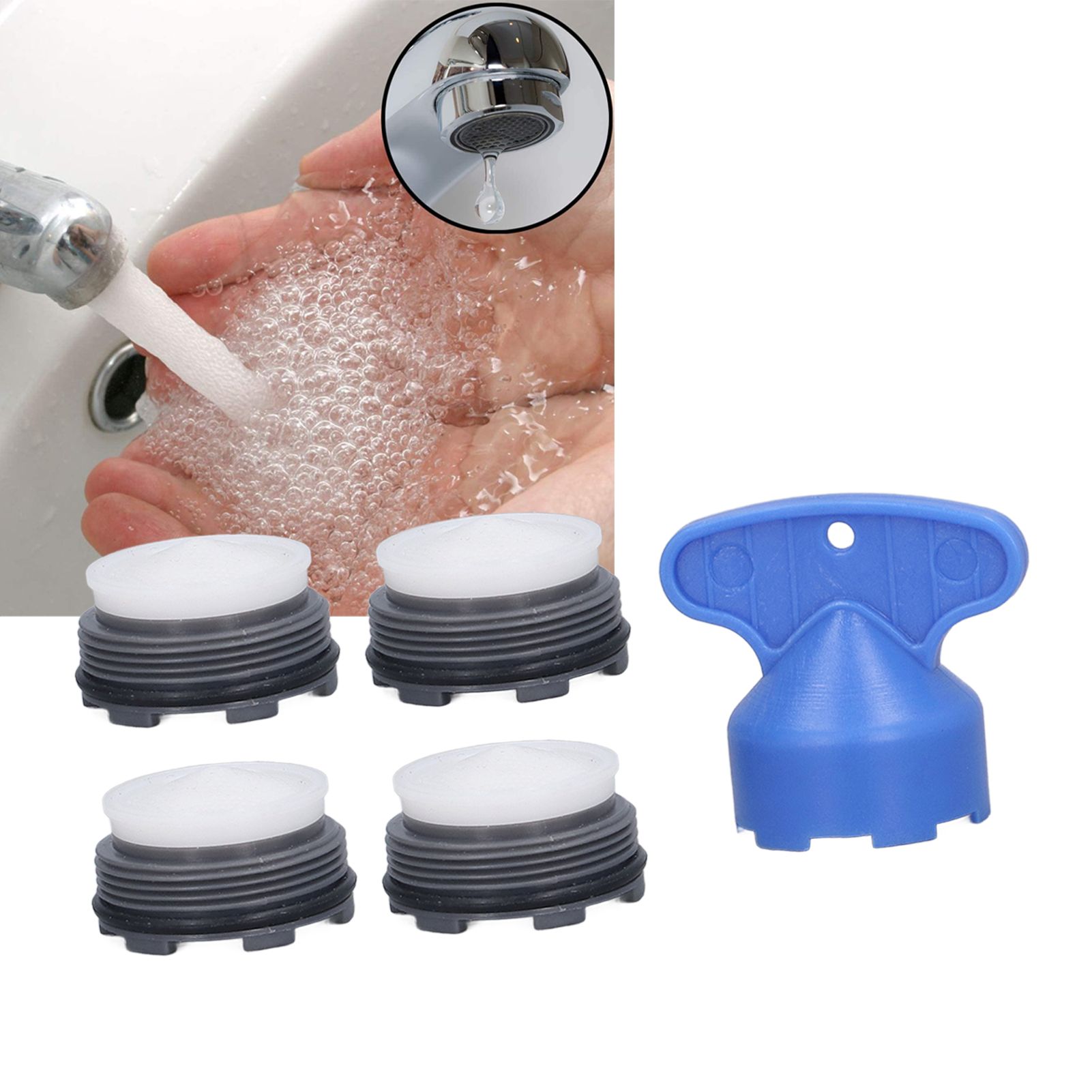 Faucet Aerators Inserted M24mm Faucet Aerators Replacement Parts with Spanner view 11