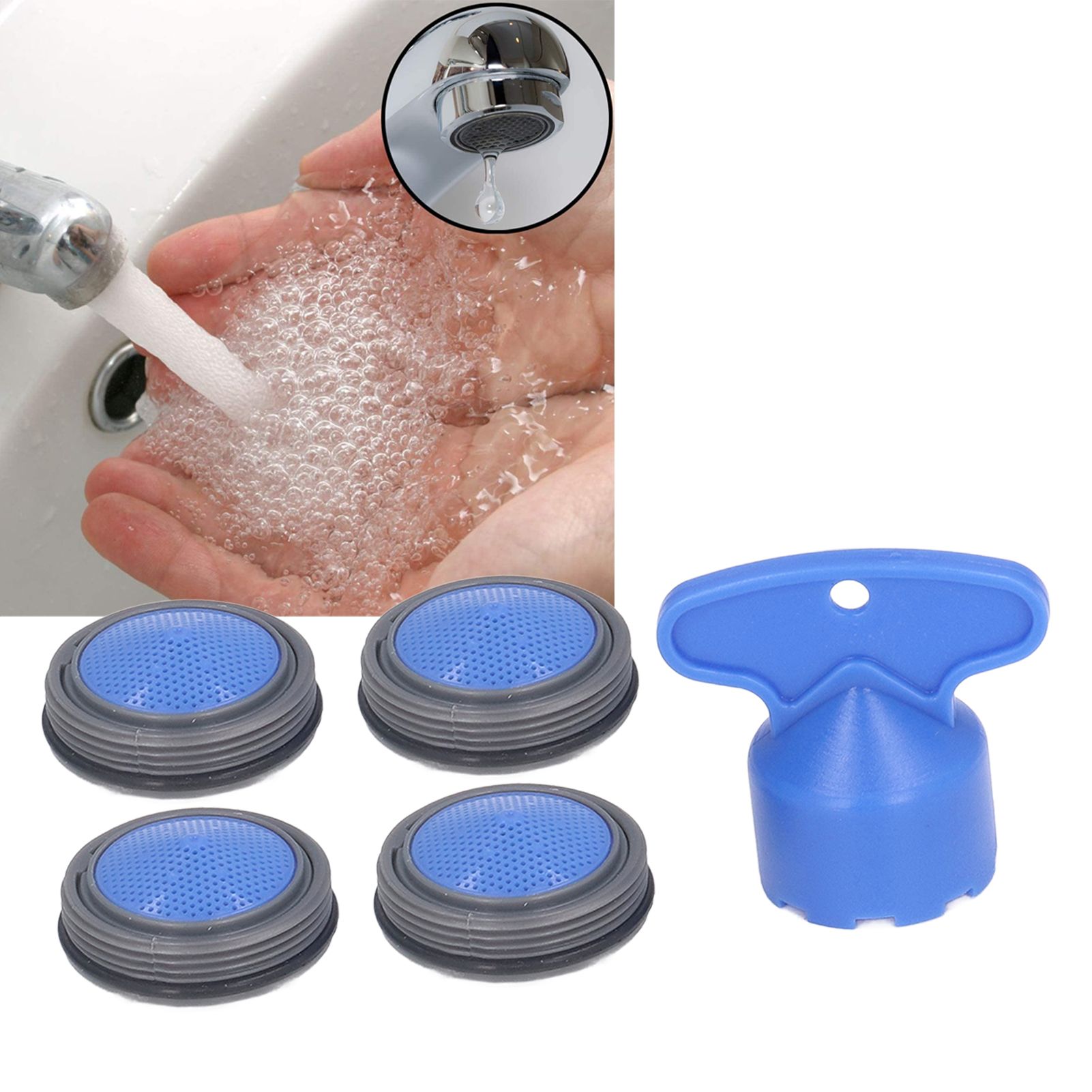 Faucet Aerators Inserted M24mm Faucet Aerators Replacement Parts with Spanner view 11