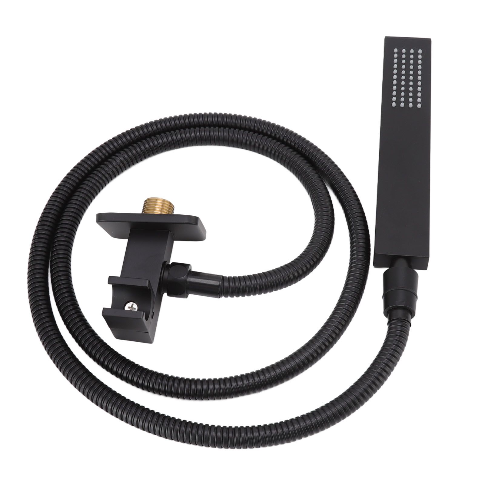 Wall Mounted Shower Set Black High Pressure Shower Head with G1/2 Caliber for view 3