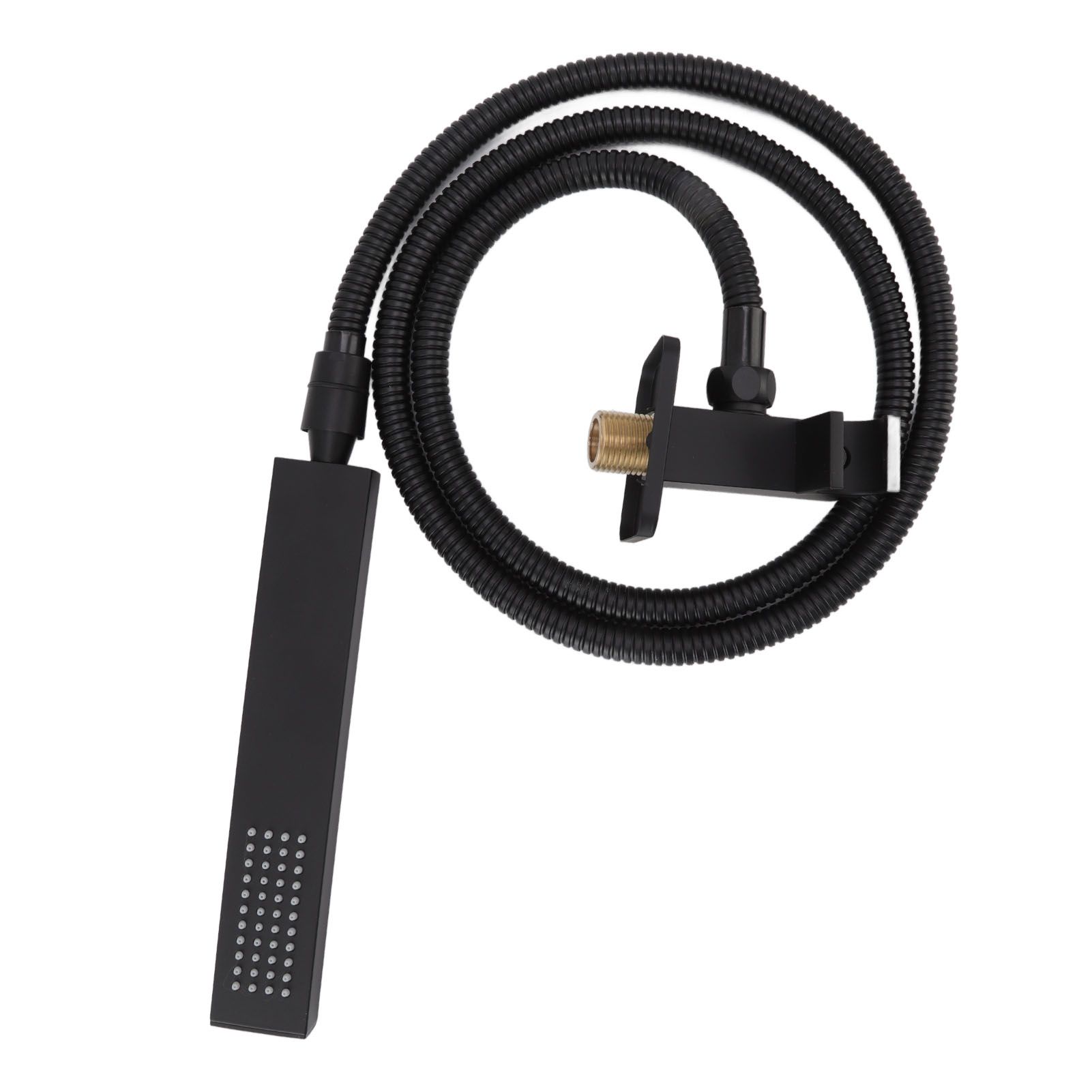 Wall Mounted Shower Set Black High Pressure Shower Head with G1/2 Caliber for view 4
