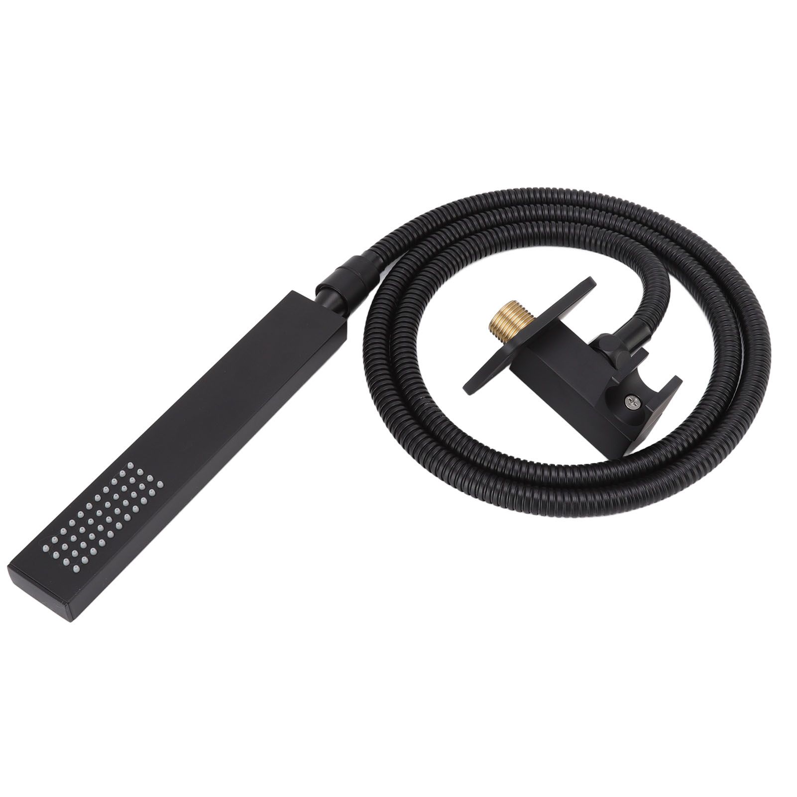 Wall Mounted Shower Set Black High Pressure Shower Head with G1/2 Caliber for view 7