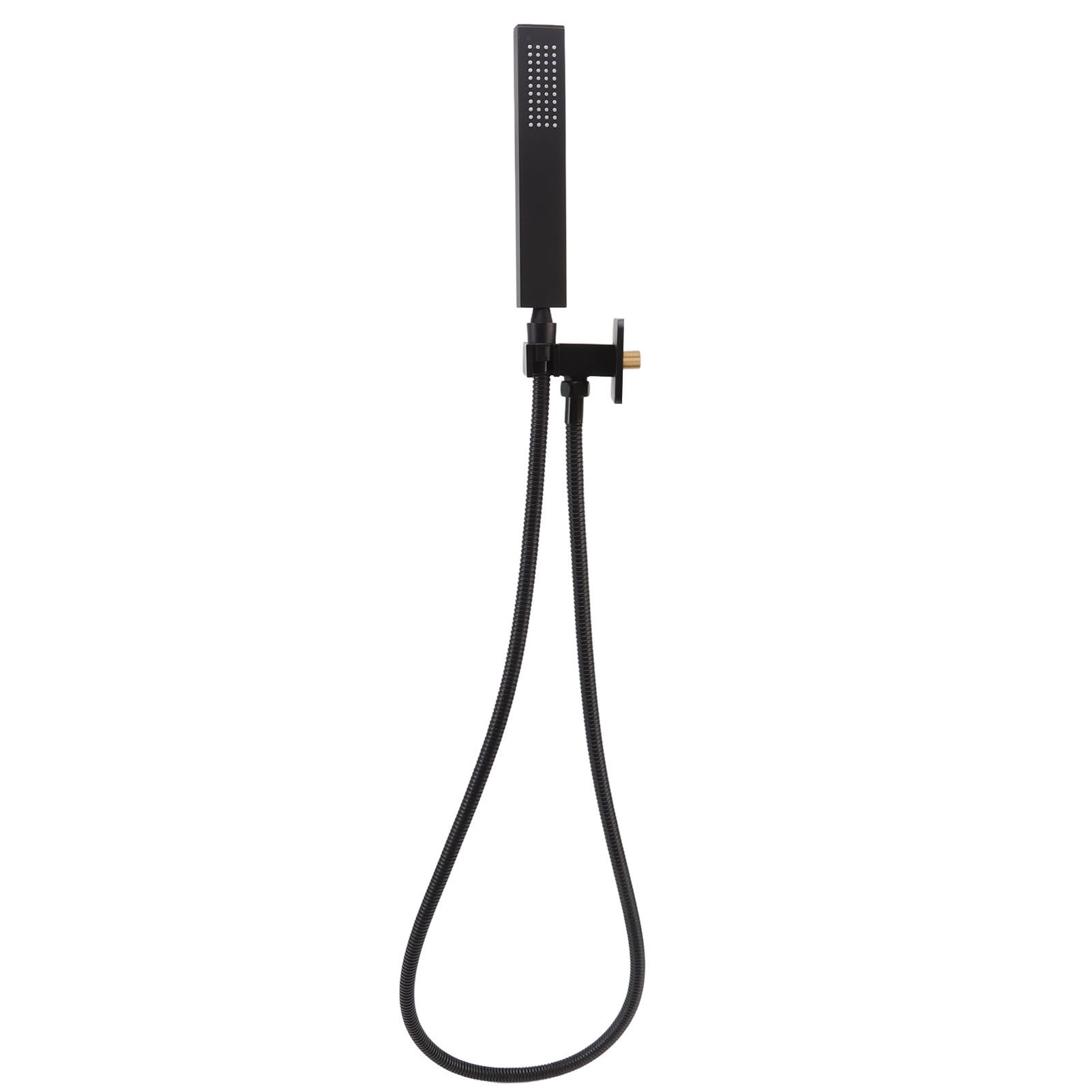 Wall Mounted Shower Set Black High Pressure Shower Head with G1/2 Caliber for view 8