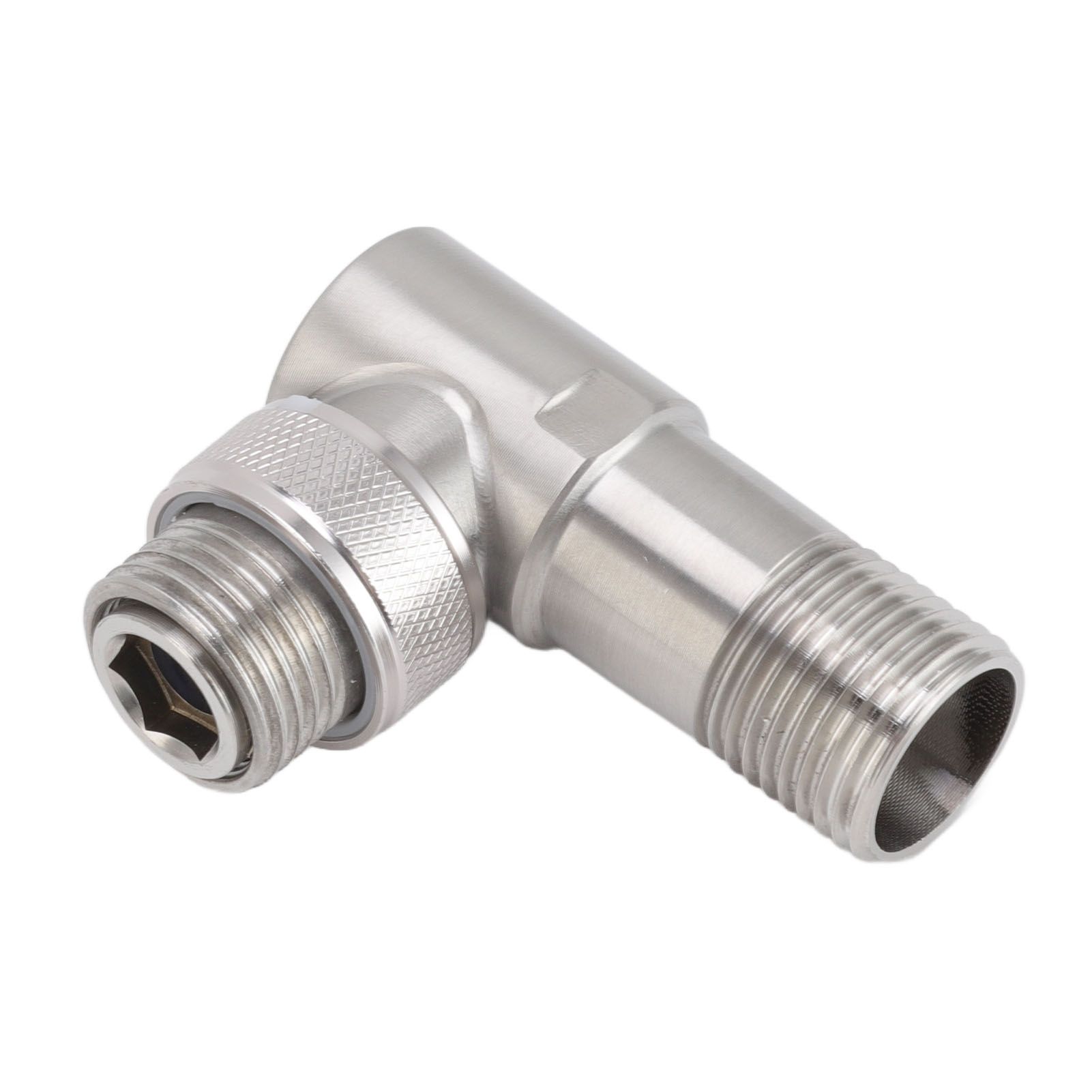 Angle Stop Valve Male G1/2 304 Stainless Steel 1 in 2 Out Integrated Design view 5