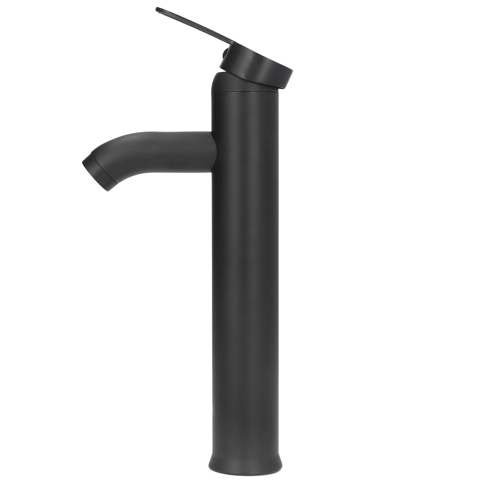 Black Faucet Bathroom G1/2 Stainless Steel Easy Control Matte Black Tall view 3