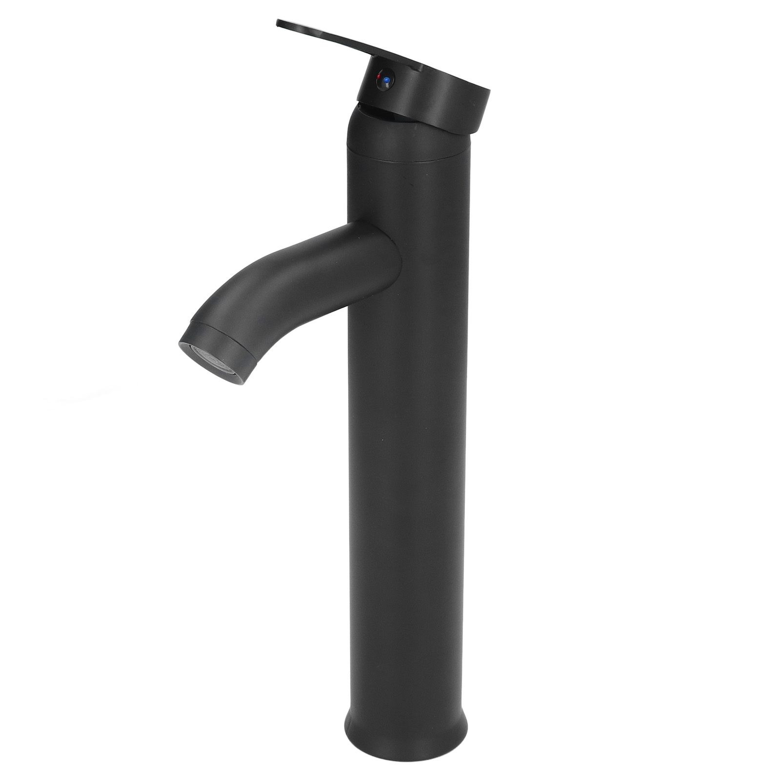 Black Faucet Bathroom G1/2 Stainless Steel Easy Control Matte Black Tall view 4