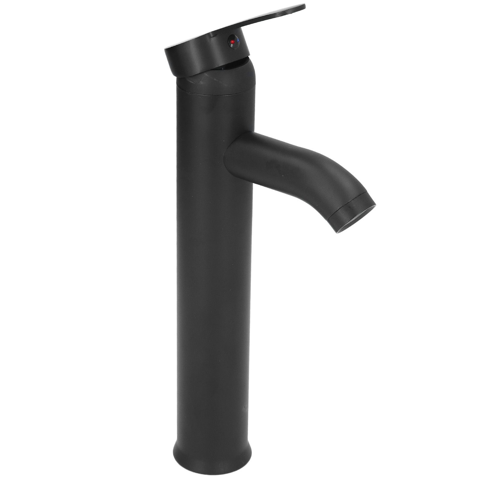 Black Faucet Bathroom G1/2 Stainless Steel Easy Control Matte Black Tall view 5
