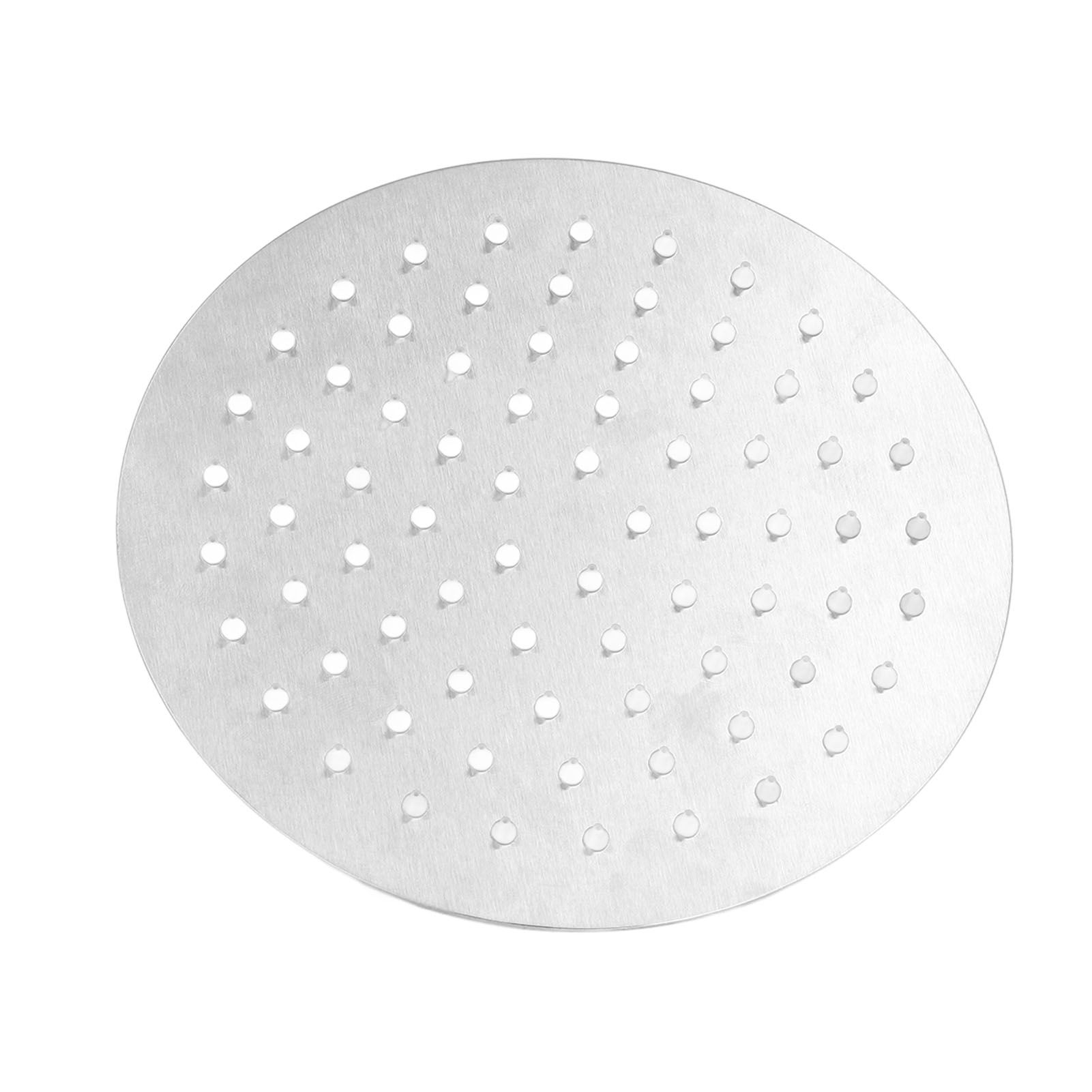 8 Inch Stainless Steel Rain Shower Head Ultrathin 75 Nozzles High Pressure 360 view 3