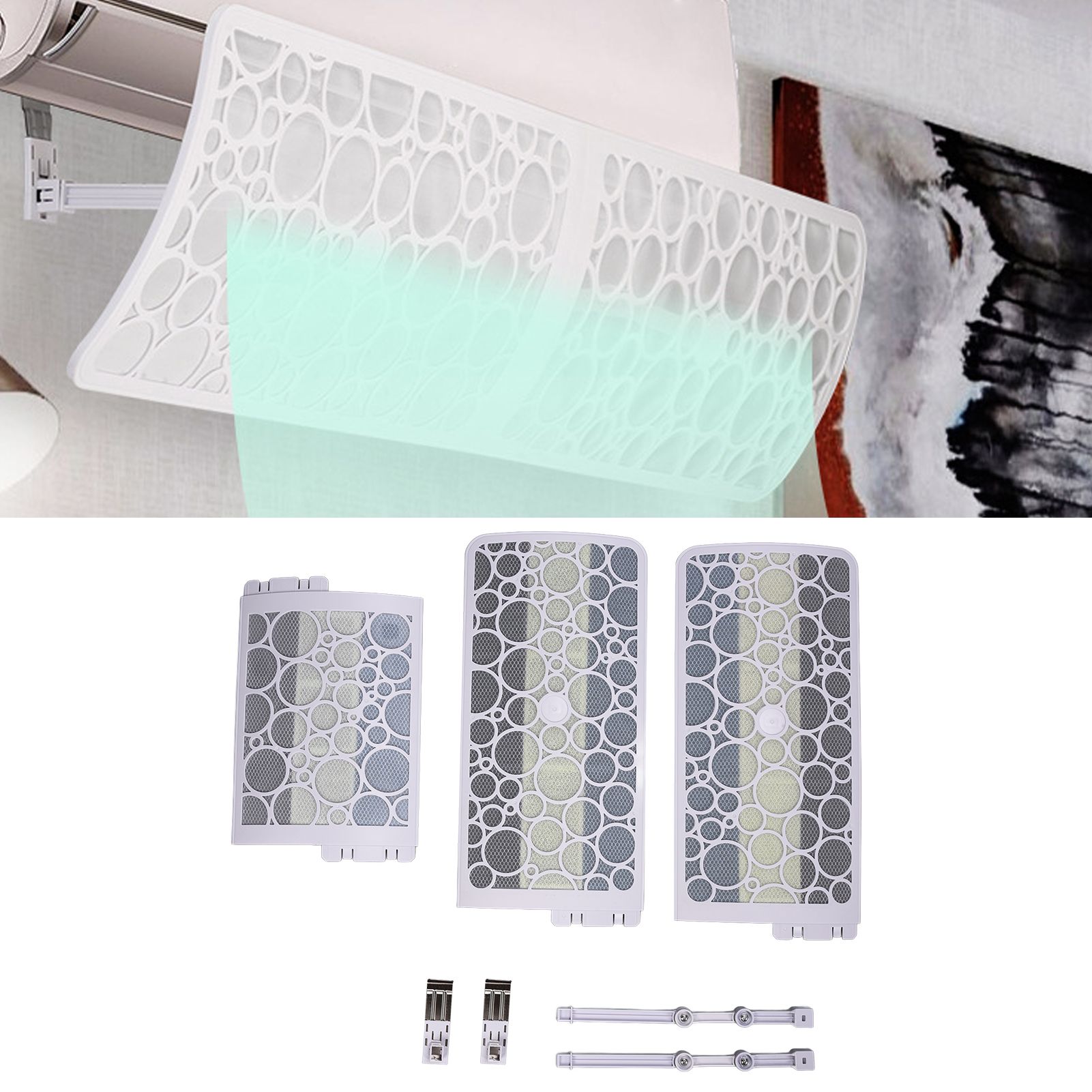 1200mm Air Conditioning Windshield 300° Adjustable Anti Direct Blowing Air view 12