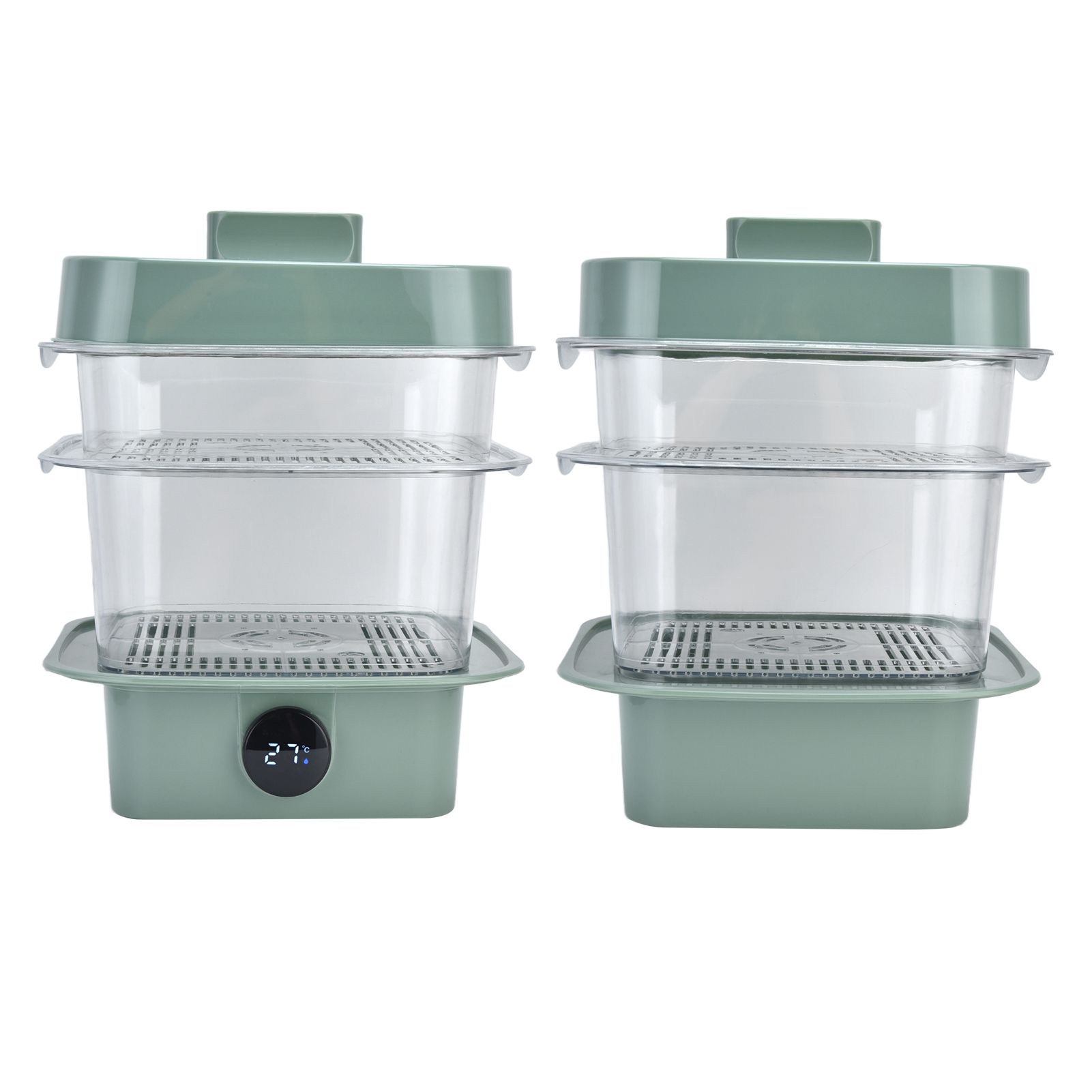 4Pcs/Set Multilayer Food Insulation Cover Transparent Leftovers Dust Cover view 9