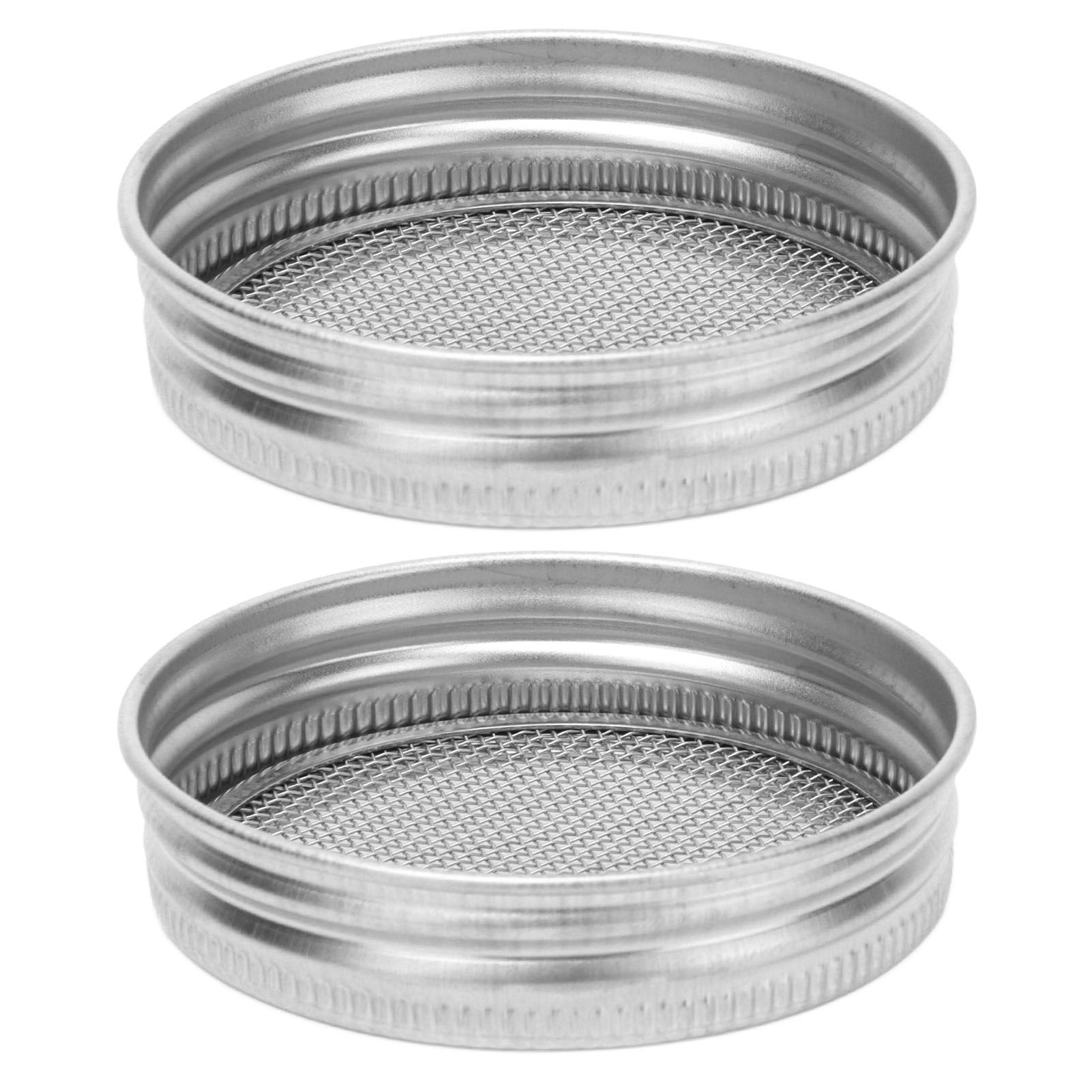 2Pcs Seed Sprouting Jar Filter Lids Stainless Steel Germination Accessory for