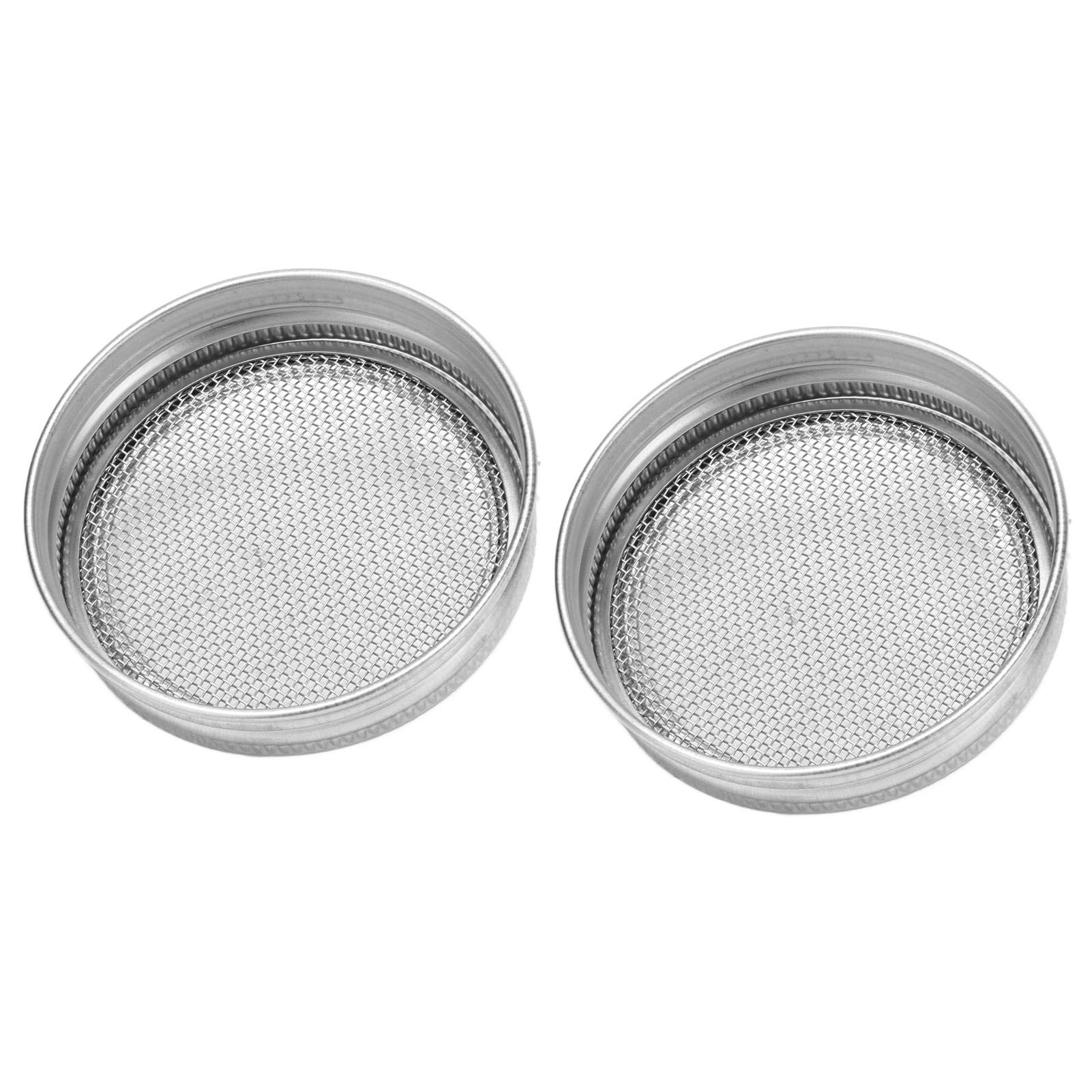 2Pcs Seed Sprouting Jar Filter Lids Stainless Steel Germination Accessory for view 3