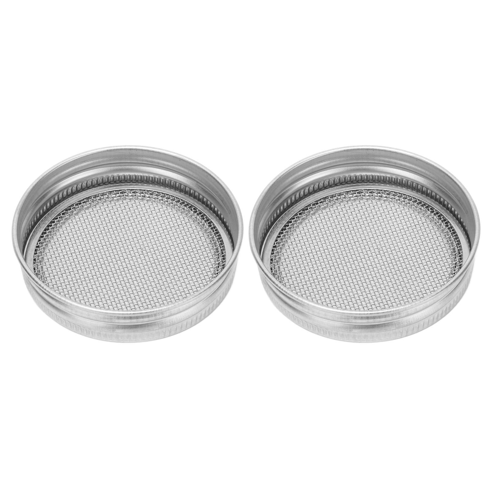 2Pcs Seed Sprouting Jar Filter Lids Stainless Steel Germination Accessory for view 4