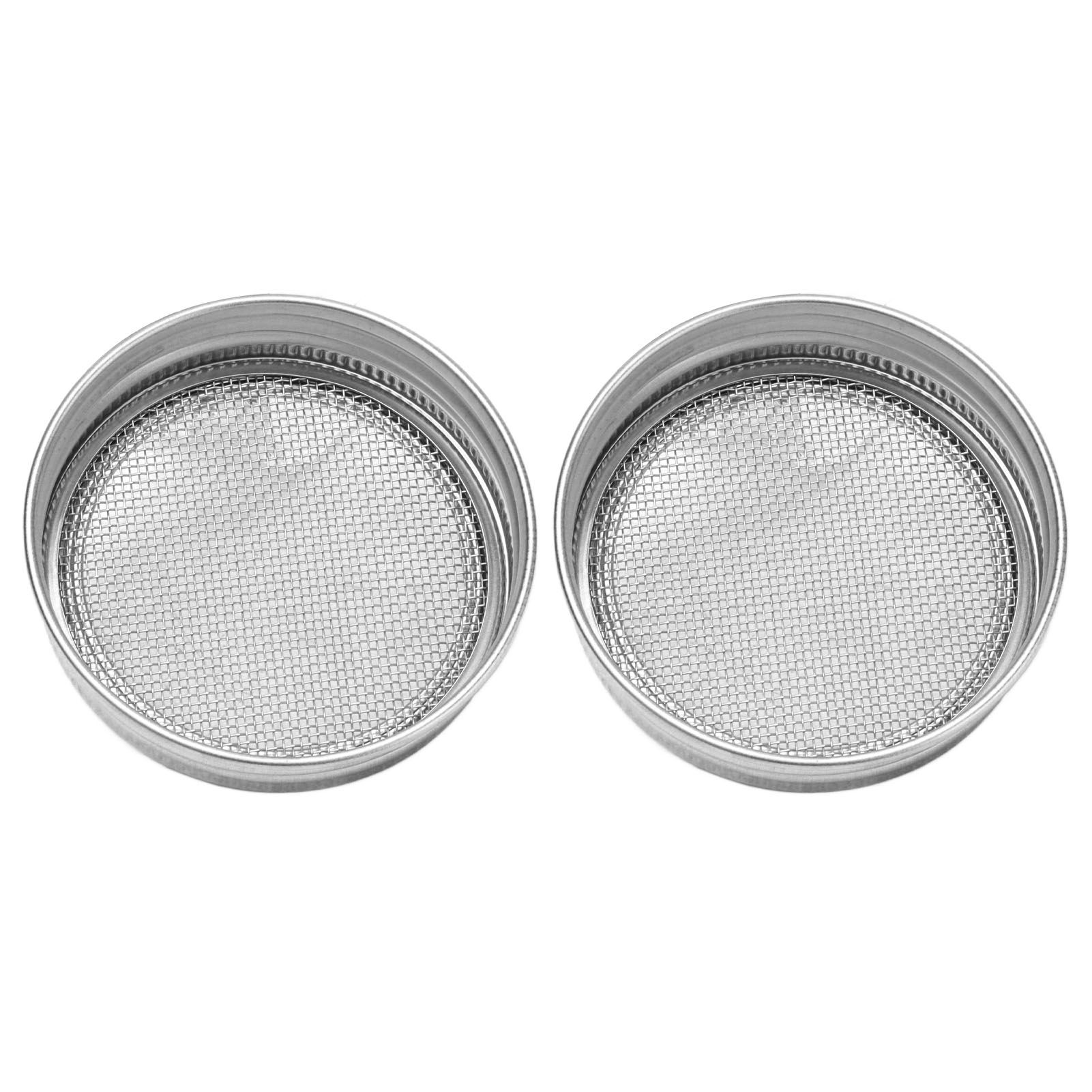 2Pcs Seed Sprouting Jar Filter Lids Stainless Steel Germination Accessory for view 5