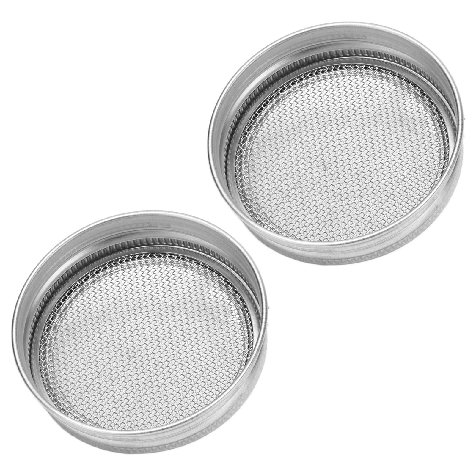2Pcs Seed Sprouting Jar Filter Lids Stainless Steel Germination Accessory for view 9