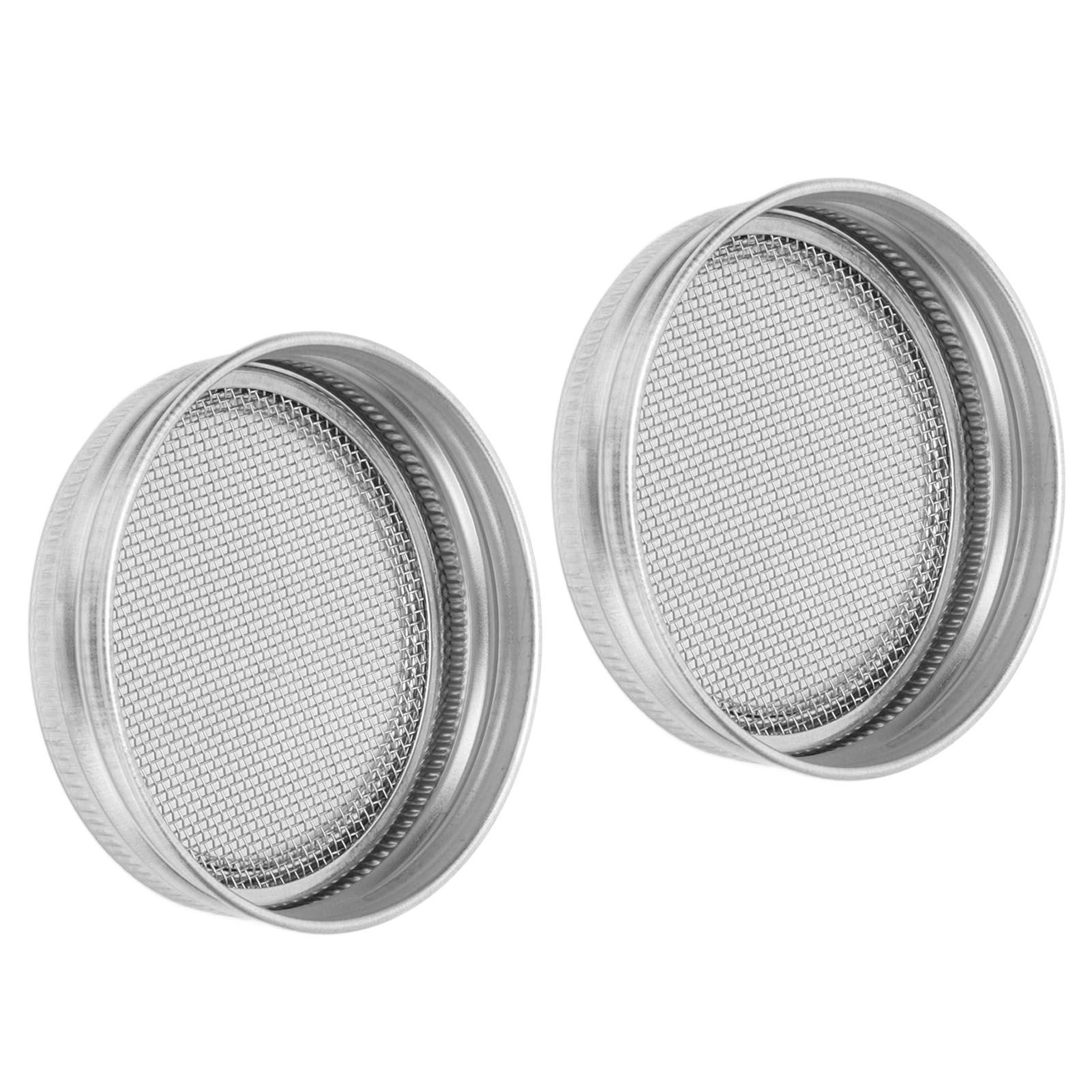 2Pcs Seed Sprouting Jar Filter Lids Stainless Steel Germination Accessory for view 10