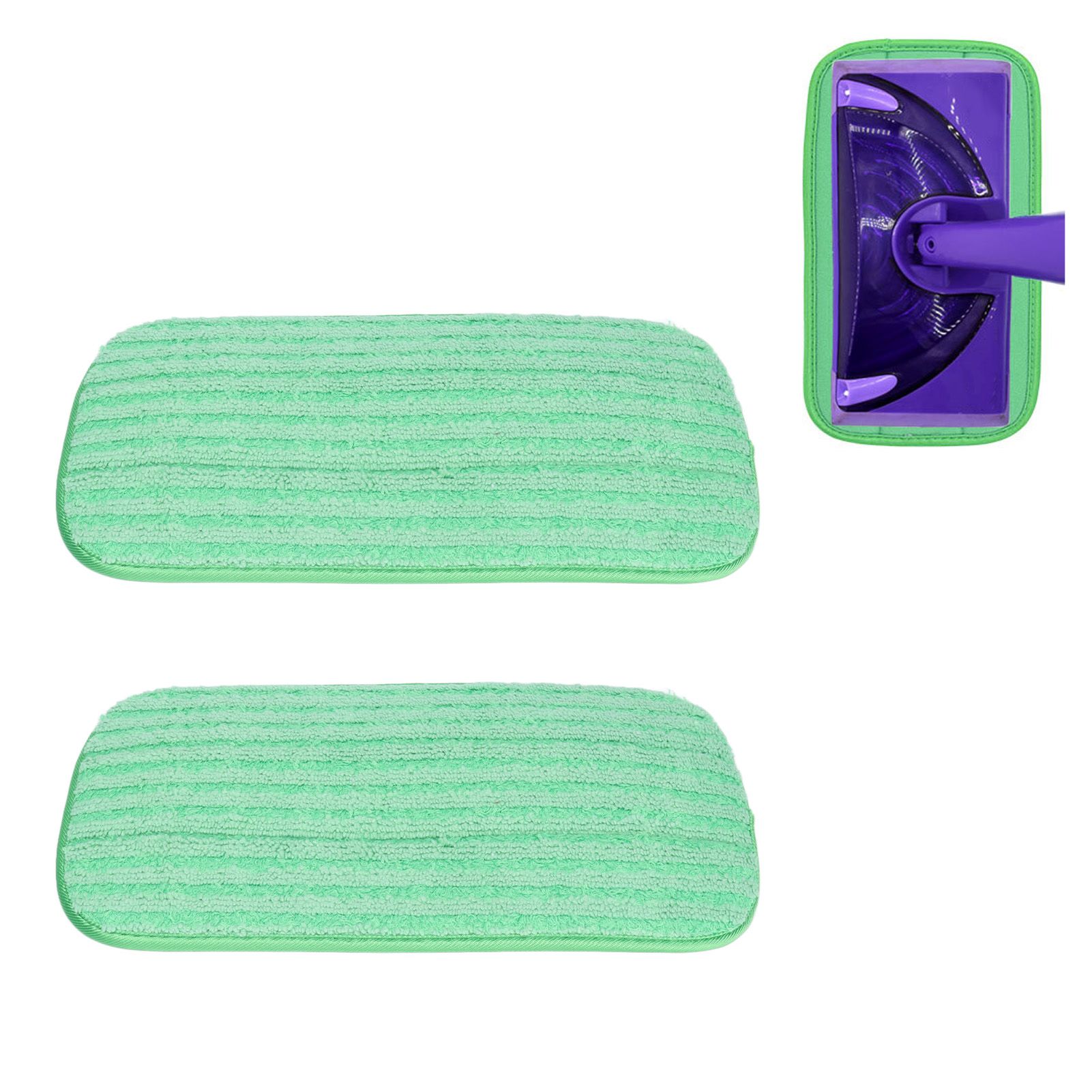 2PCS Mop Pad Microfiber Wet Dry Mop Cloth Reusable Mop Head Accessories for view 11