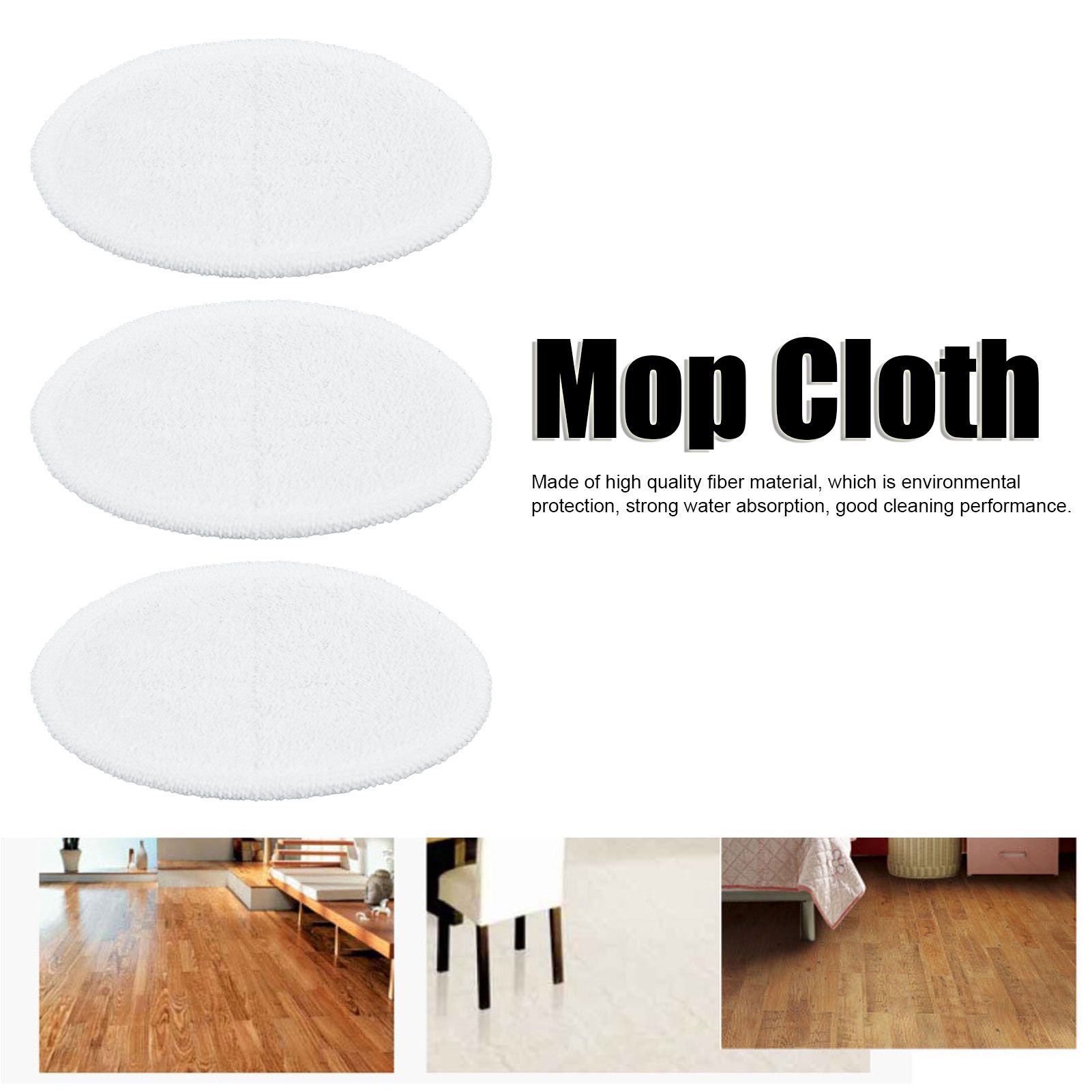 3PCS Mop Cloth Reusable Microfiber Mop Pad Mop Head Accessories for Bissell view 15