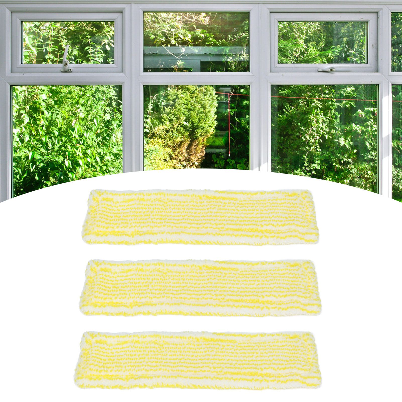 3Pcs Microfiber Window Cleaner Pad Replacement Fit for Karcher WV2 WV5 Window view 12
