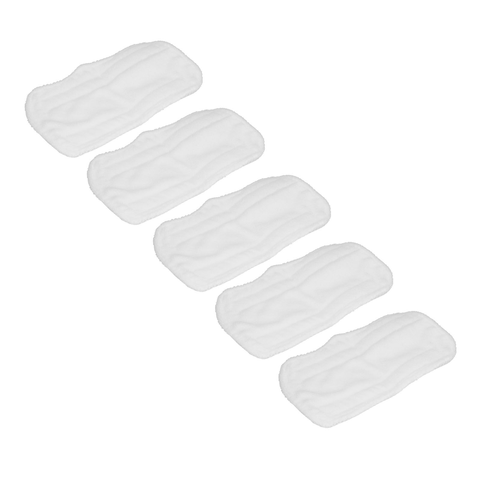 5PCS Cleaning Mop Cloth White Microfiber Mop Pad Mop Head Accessories for view 2
