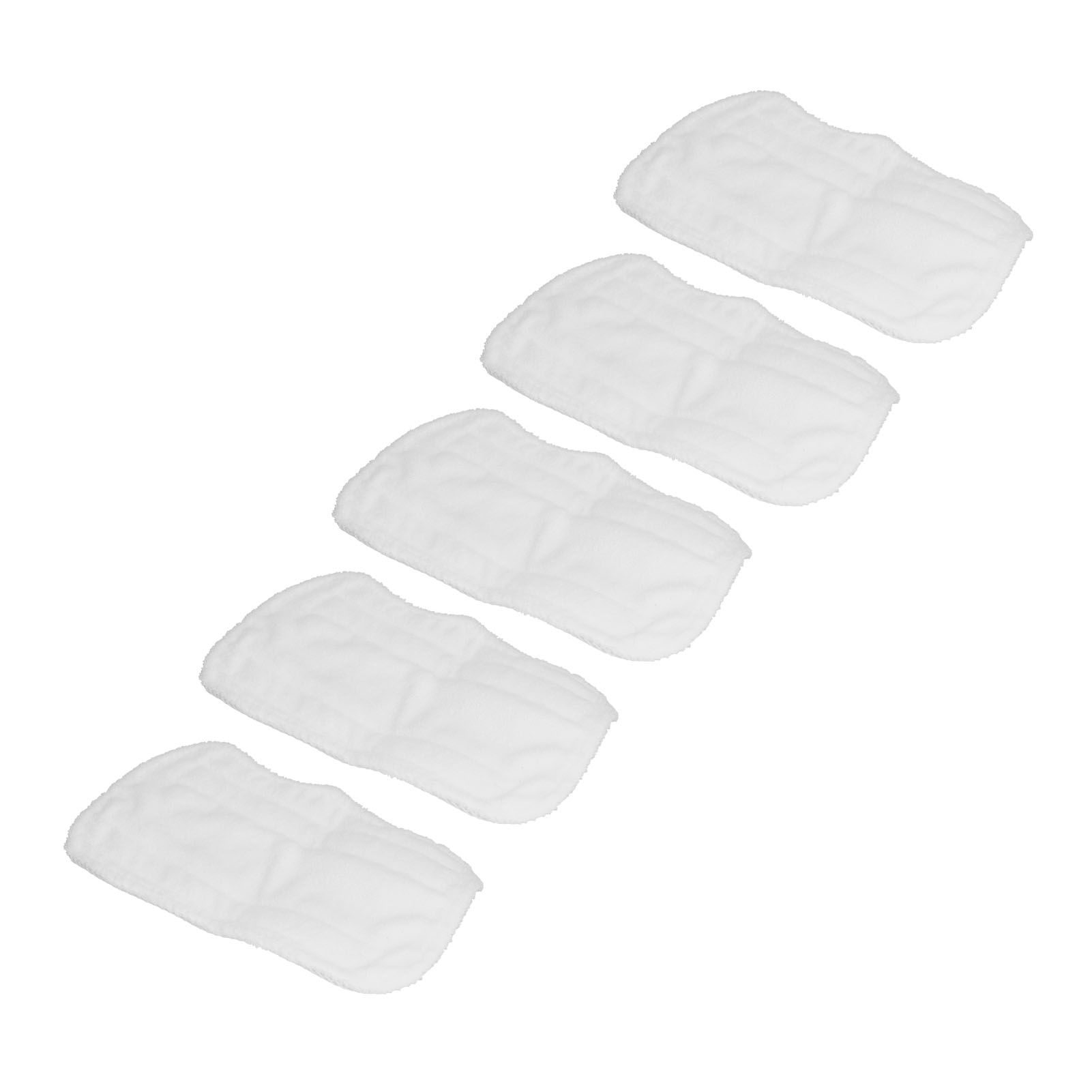 5PCS Cleaning Mop Cloth White Microfiber Mop Pad Mop Head Accessories for view 3