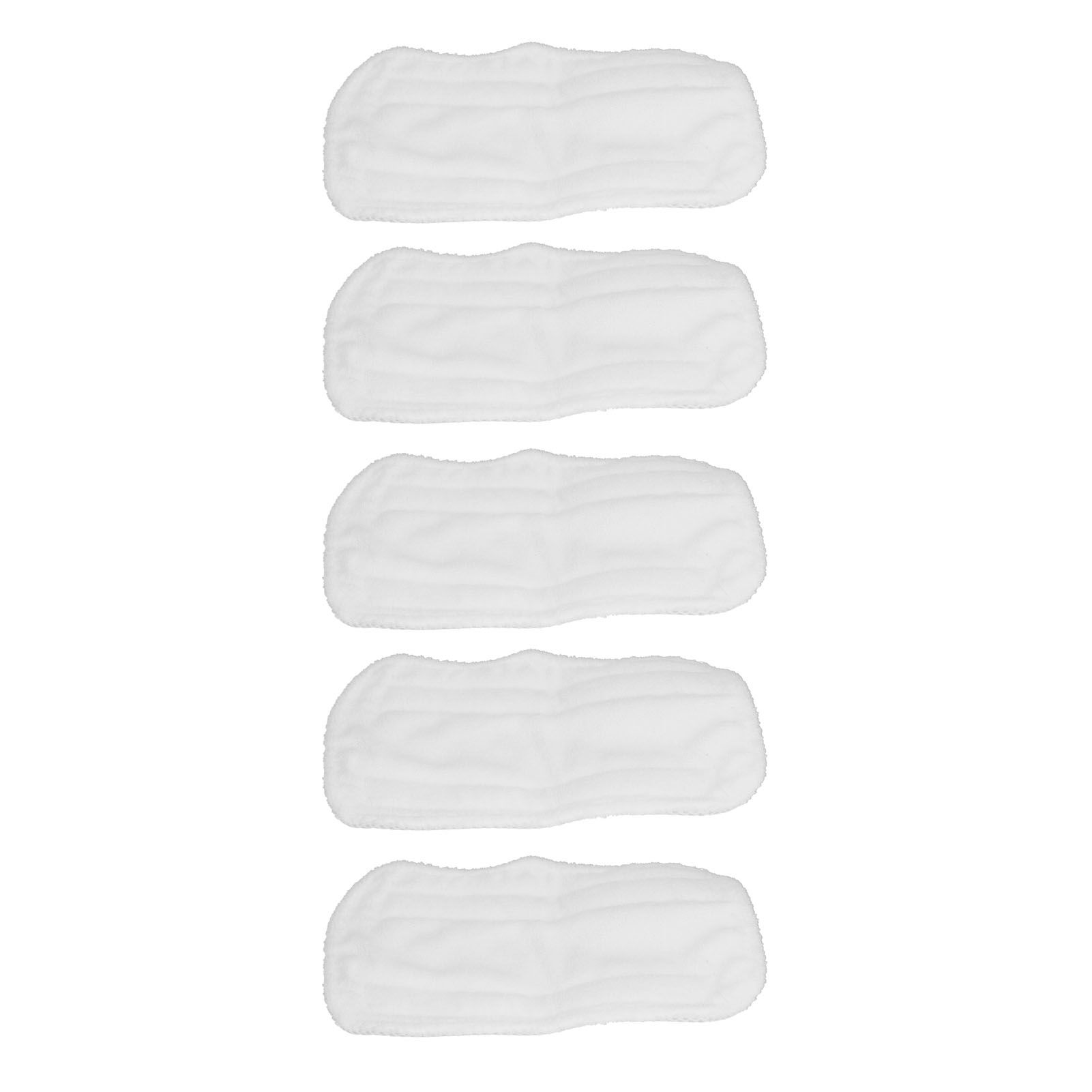 5PCS Cleaning Mop Cloth White Microfiber Mop Pad Mop Head Accessories for view 4