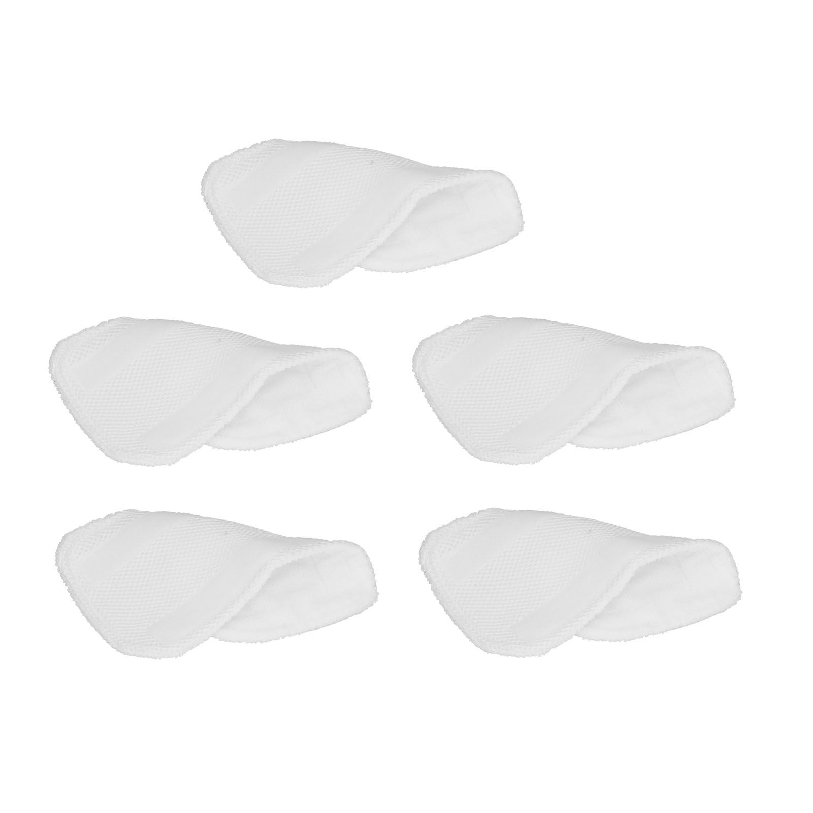 5PCS Cleaning Mop Cloth White Microfiber Mop Pad Mop Head Accessories for view 8