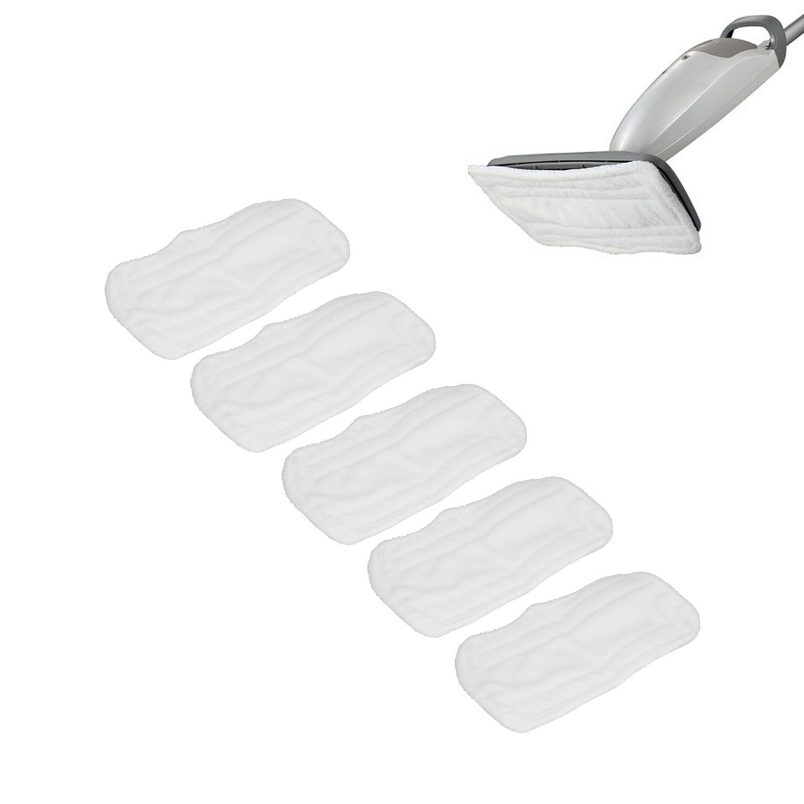 5PCS Cleaning Mop Cloth White Microfiber Mop Pad Mop Head Accessories for view 12