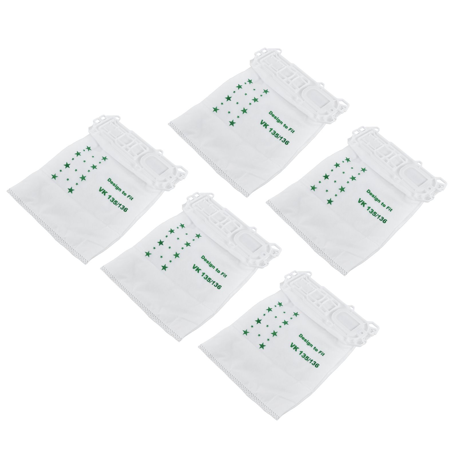 5PCS Vacuum Cleaner Dust Bag Nonwoven Vacuum Cleaner Garbage Bag for VORWERK view 2