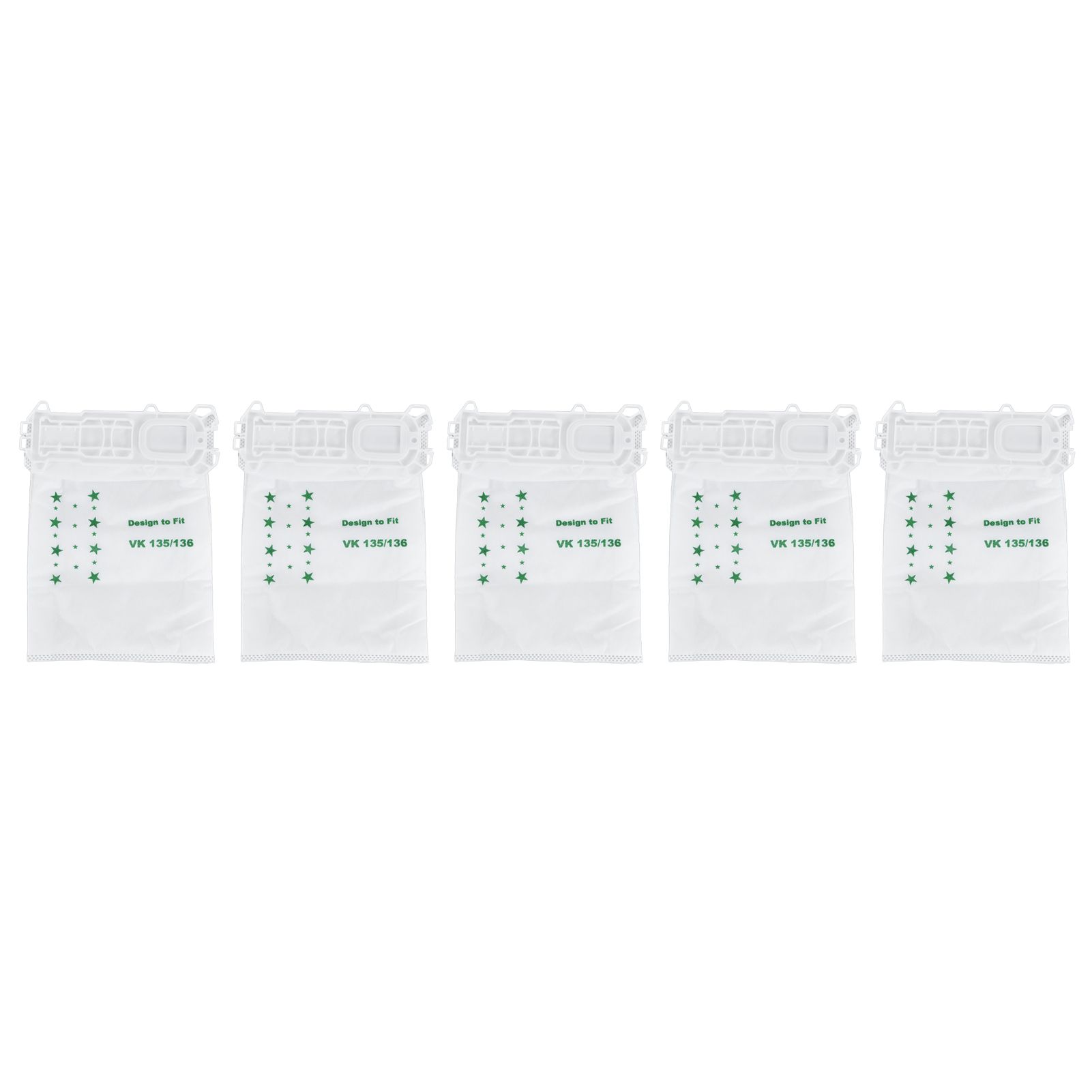 5PCS Vacuum Cleaner Dust Bag Nonwoven Vacuum Cleaner Garbage Bag for VORWERK view 5