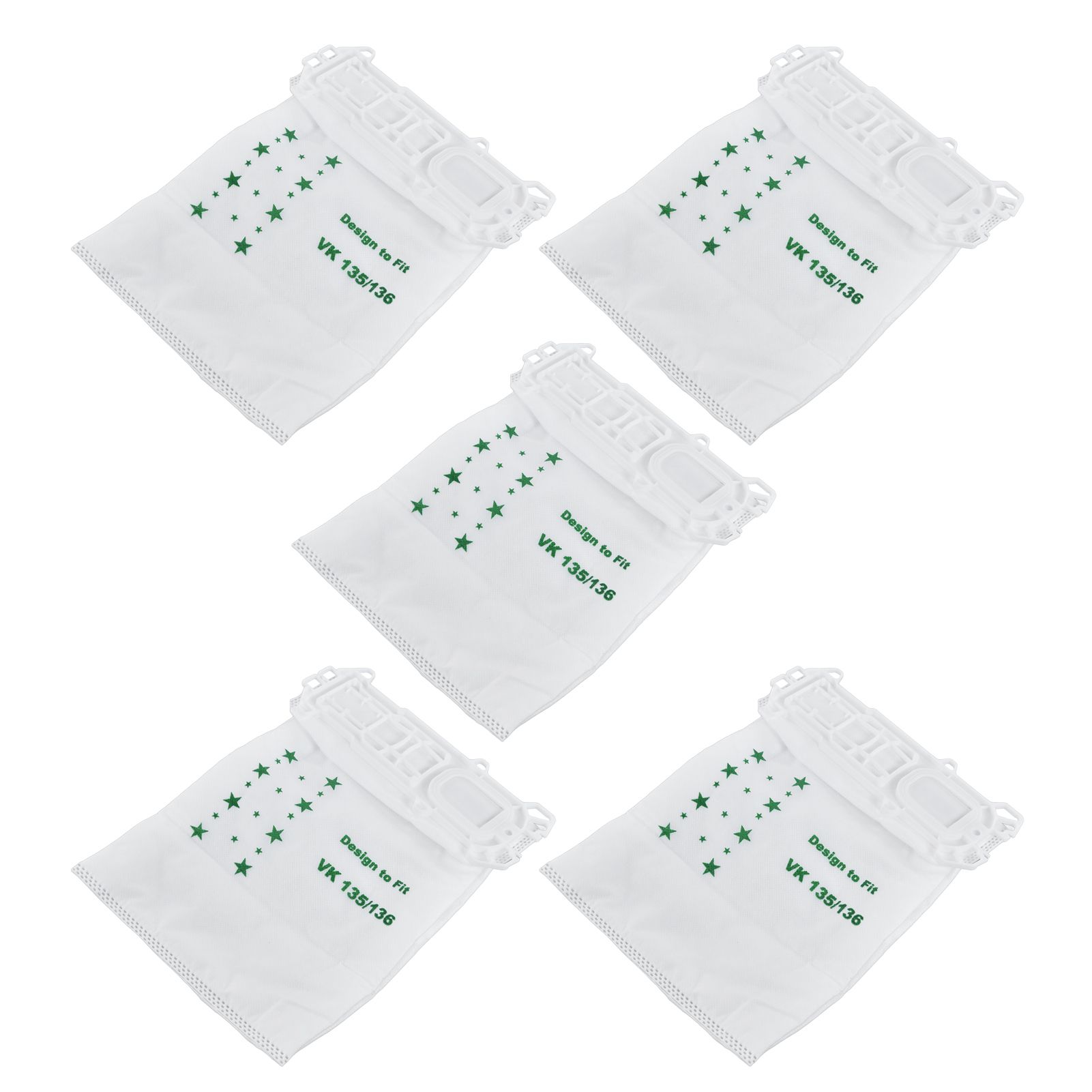 5PCS Vacuum Cleaner Dust Bag Nonwoven Vacuum Cleaner Garbage Bag for VORWERK view 7