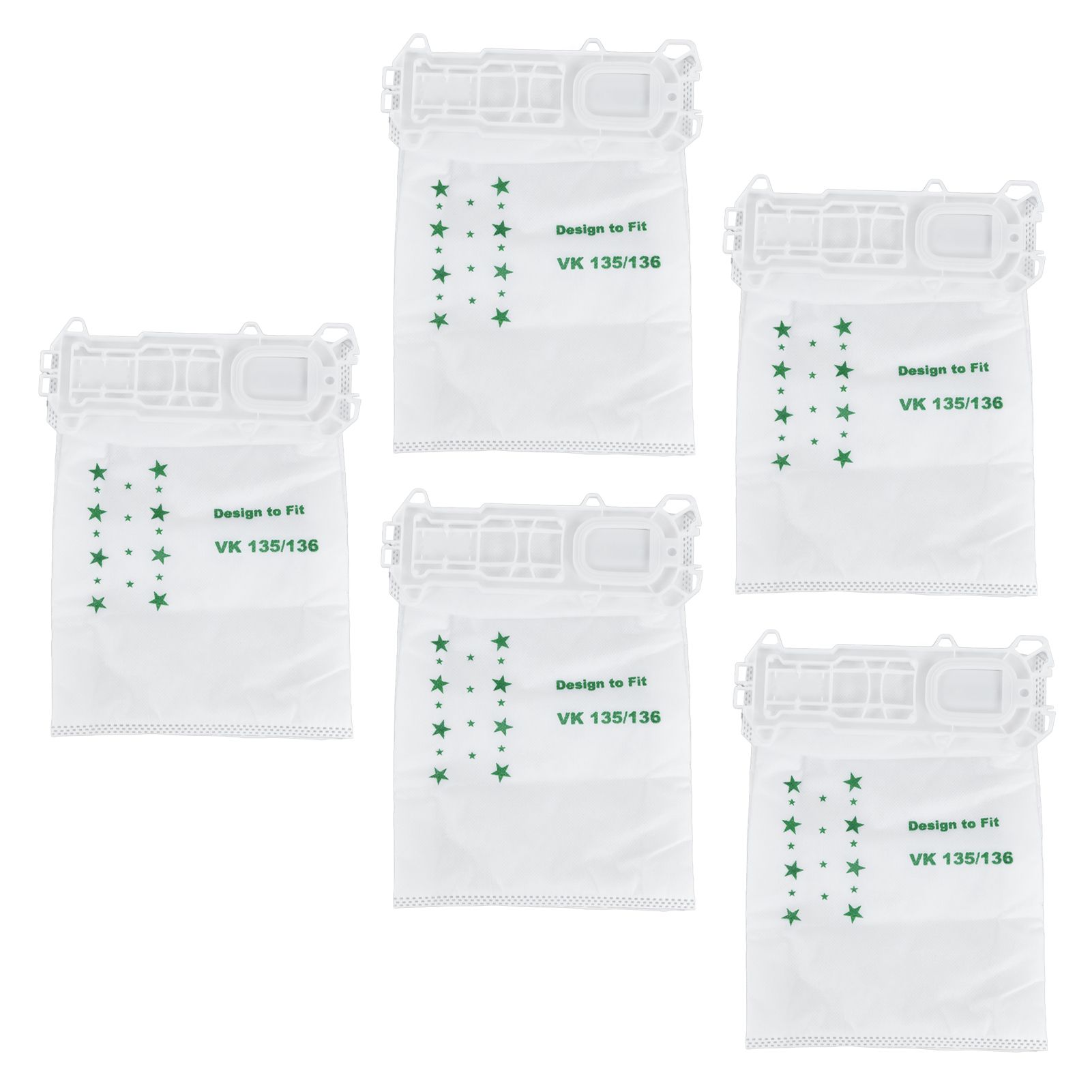 5PCS Vacuum Cleaner Dust Bag Nonwoven Vacuum Cleaner Garbage Bag for VORWERK view 8