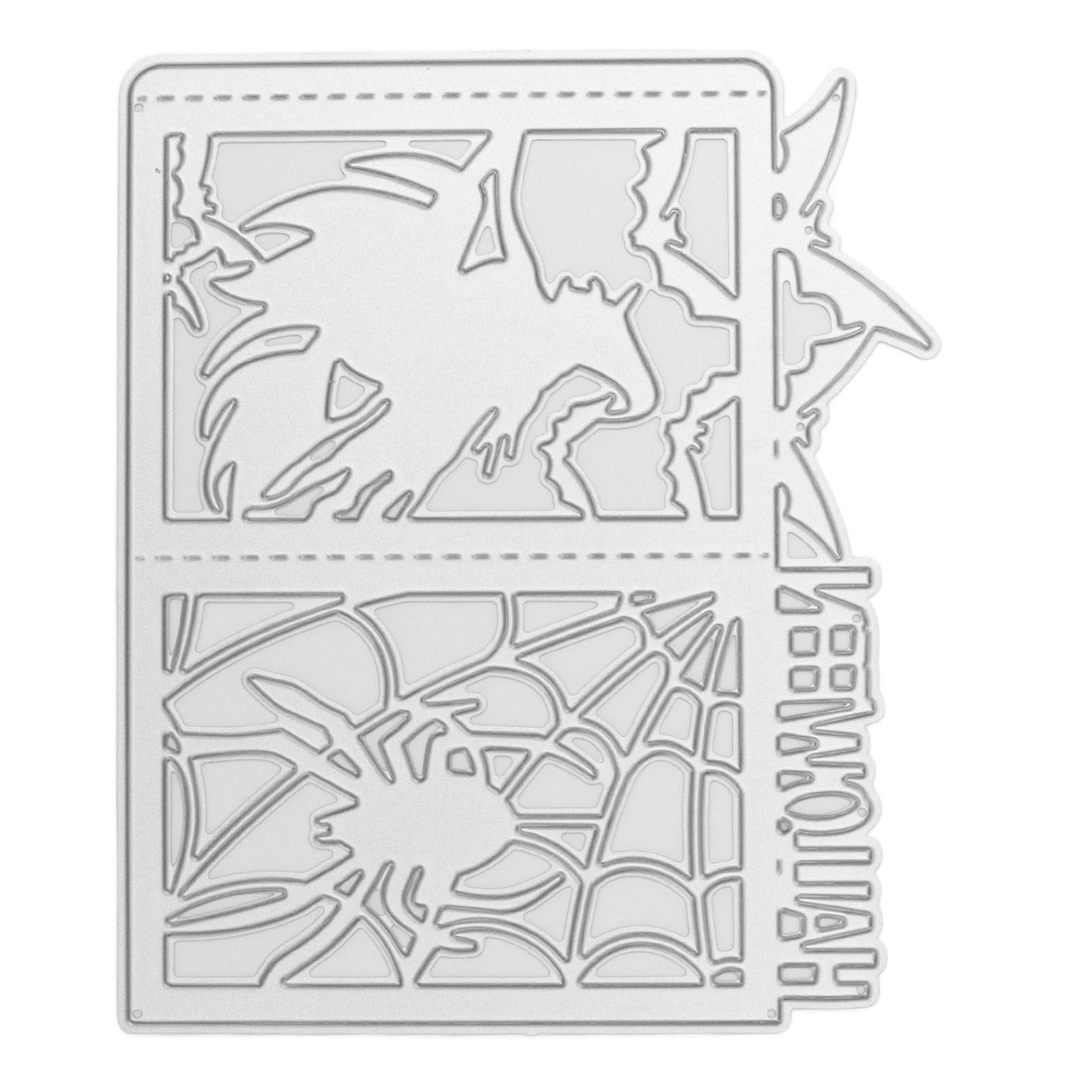 DIY Embossing Cutting Die Halloween Witch Lantern Pattern Cutting Mold for view 3