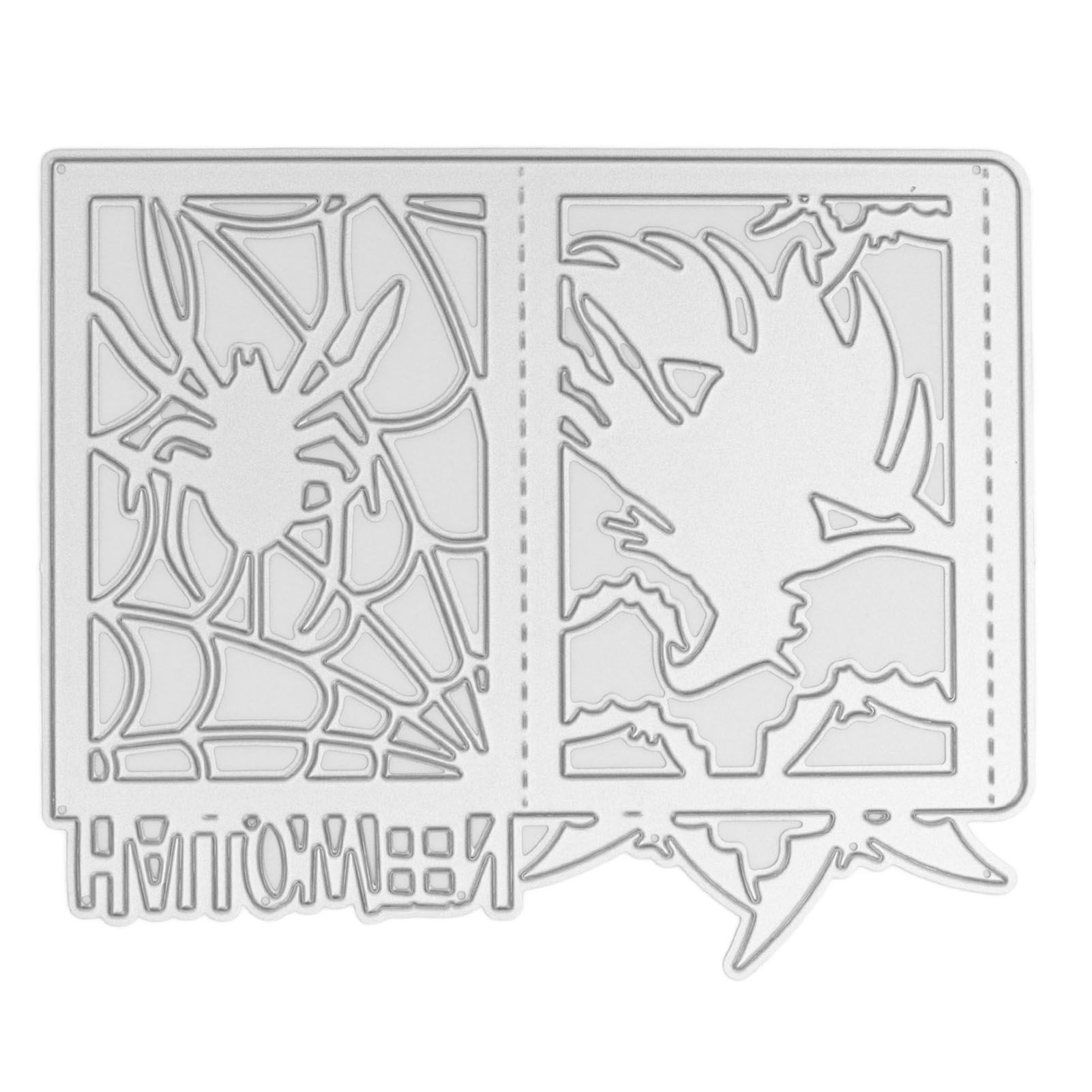DIY Embossing Cutting Die Halloween Witch Lantern Pattern Cutting Mold for view 5