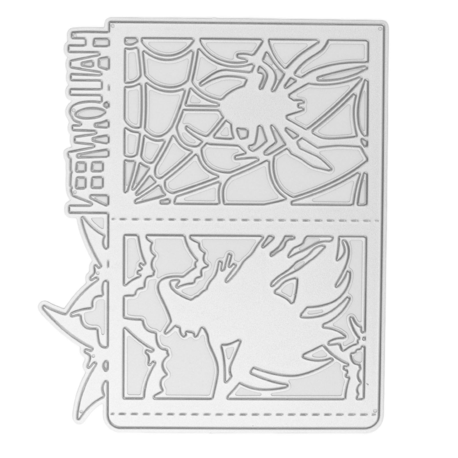 DIY Embossing Cutting Die Halloween Witch Lantern Pattern Cutting Mold for view 7