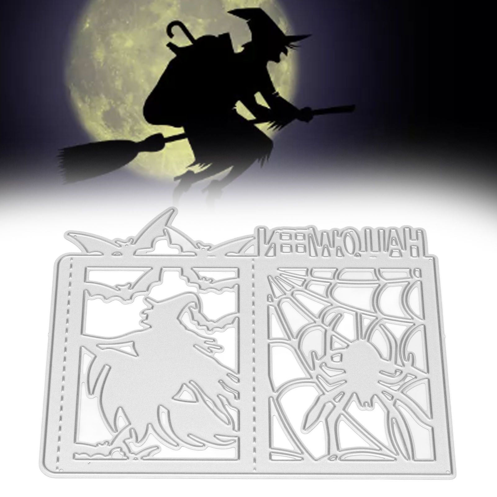 DIY Embossing Cutting Die Halloween Witch Lantern Pattern Cutting Mold for view 12