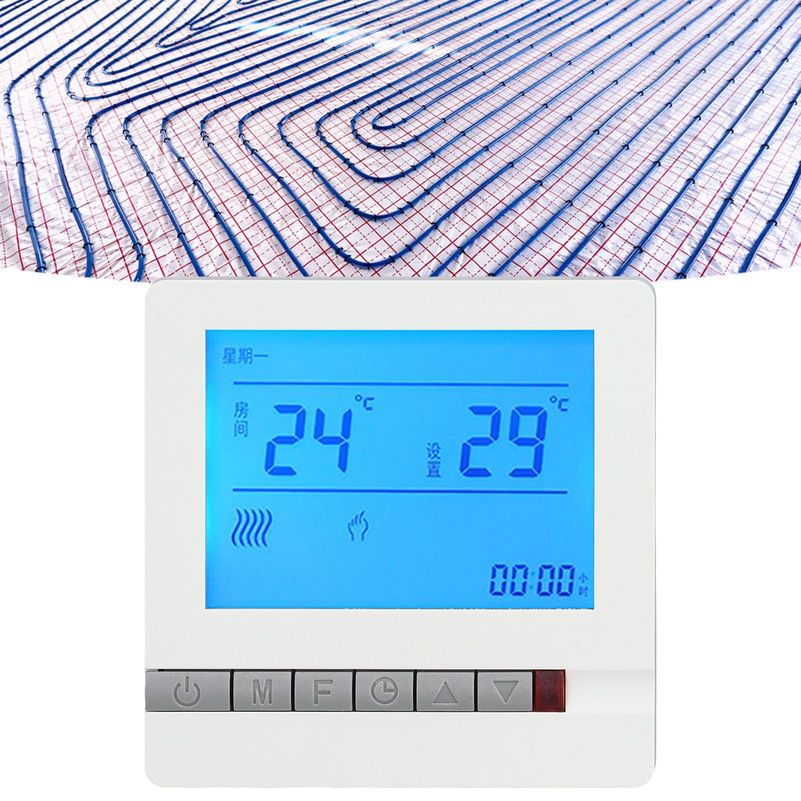 Thermostat LCD Screen High Accurate Temperature Sensor Overheat Protection view 11