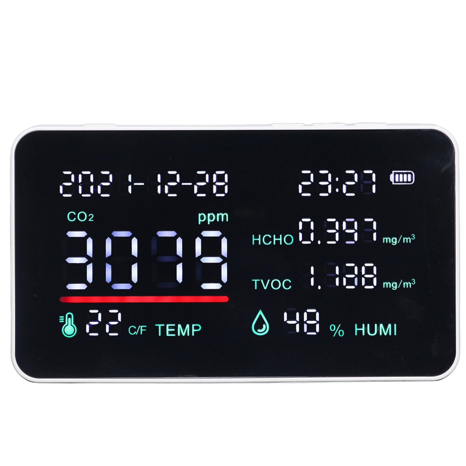 Air Quality Monitor Semiconductor USB Charging Indoor Temperature Humidity view 4