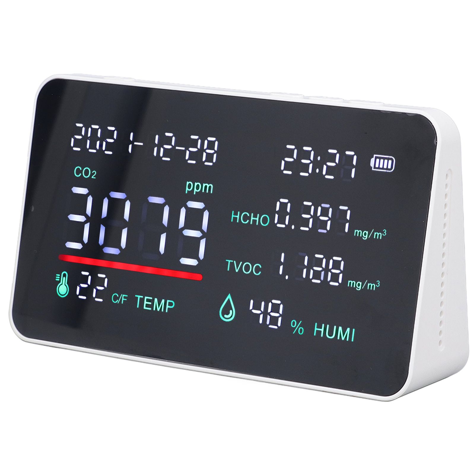 Air Quality Monitor Semiconductor USB Charging Indoor Temperature Humidity view 6
