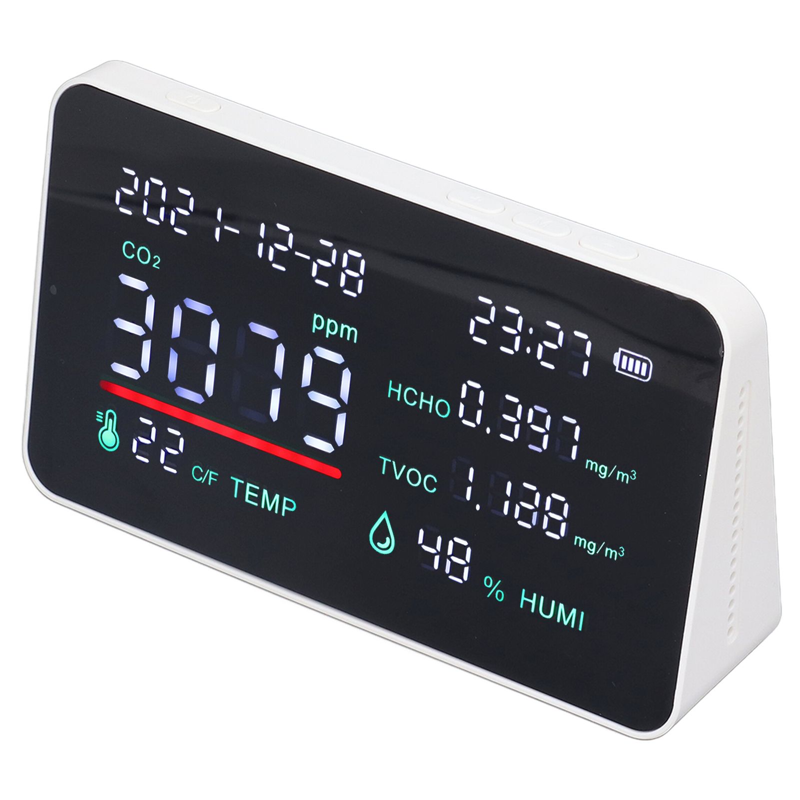 Air Quality Monitor Semiconductor USB Charging Indoor Temperature Humidity view 9