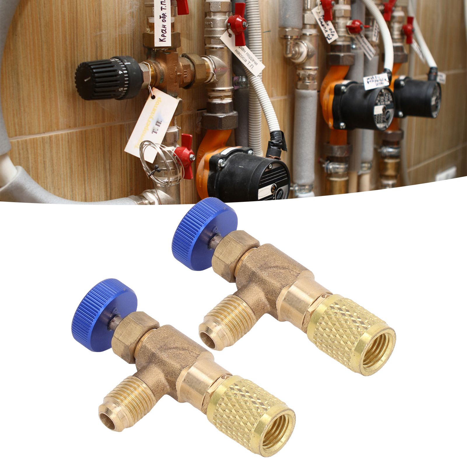 2PCS Refrigeration Valve Air Conditioning Refrigerant Control Valve Fluoride view 12