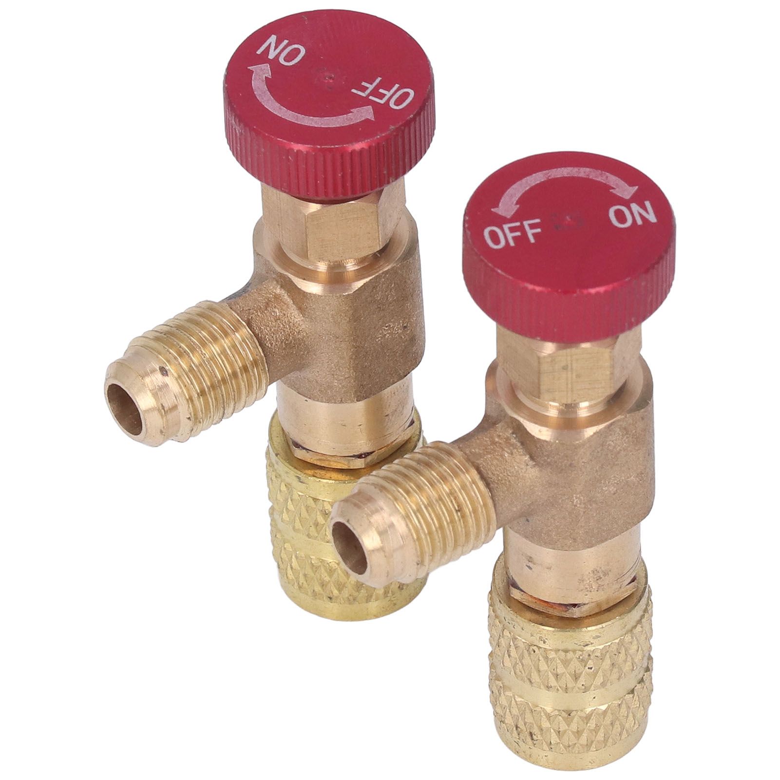 2PCS Refrigeration Control Valve 1/4SAE Male Thread 5/16SAE Female Thread view 3