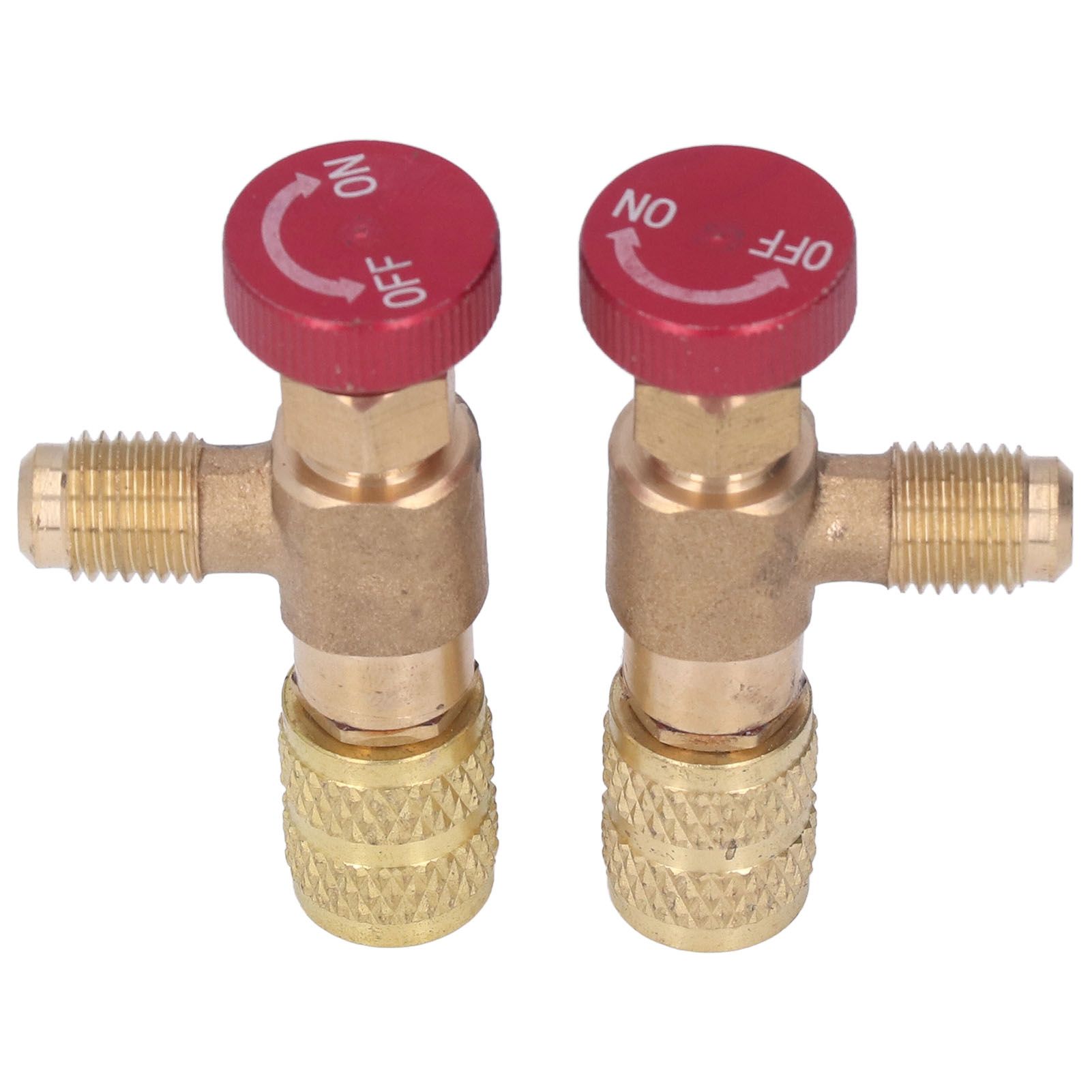 2PCS Refrigeration Control Valve 1/4SAE Male Thread 5/16SAE Female Thread view 6