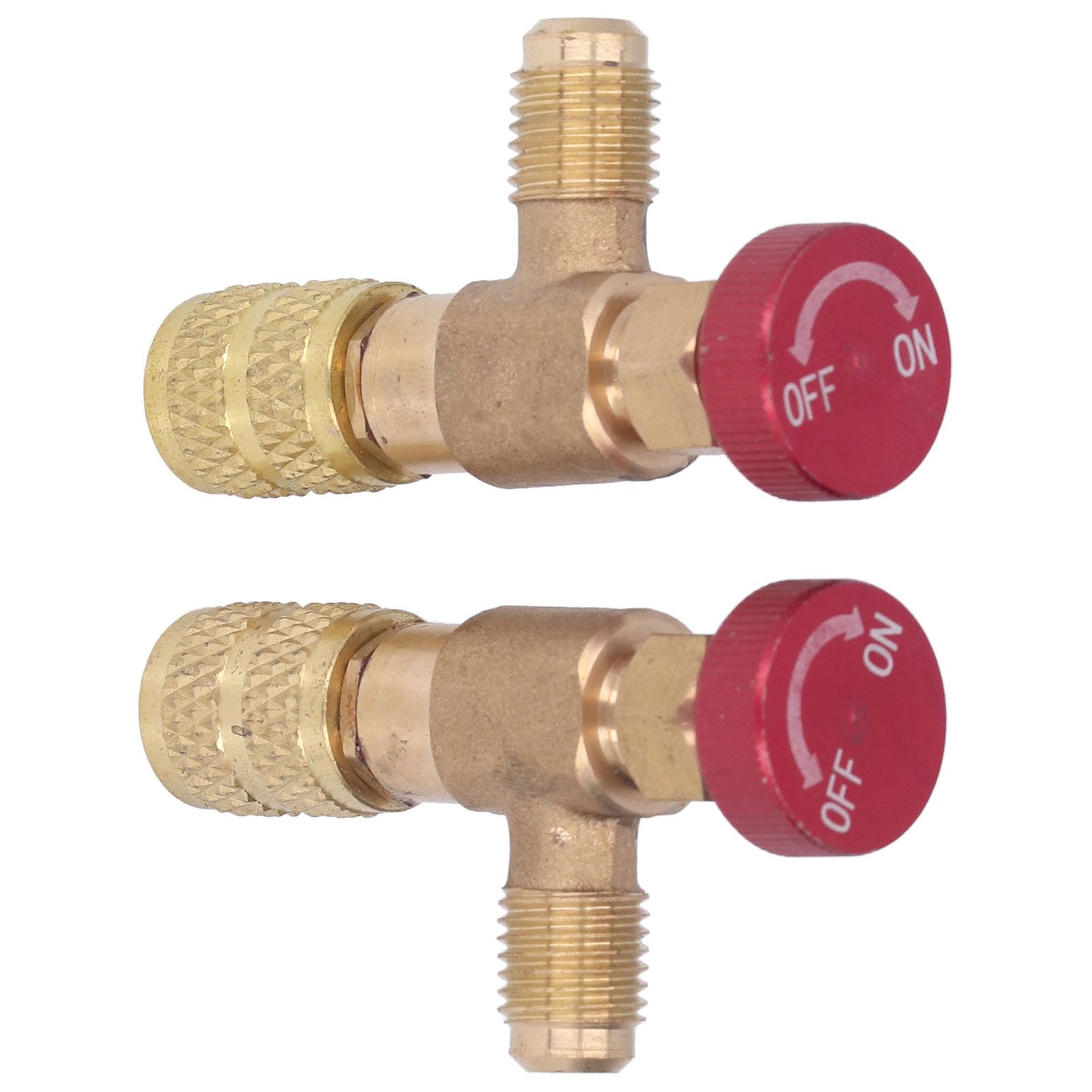 2PCS Refrigeration Control Valve 1/4SAE Male Thread 5/16SAE Female Thread view 8