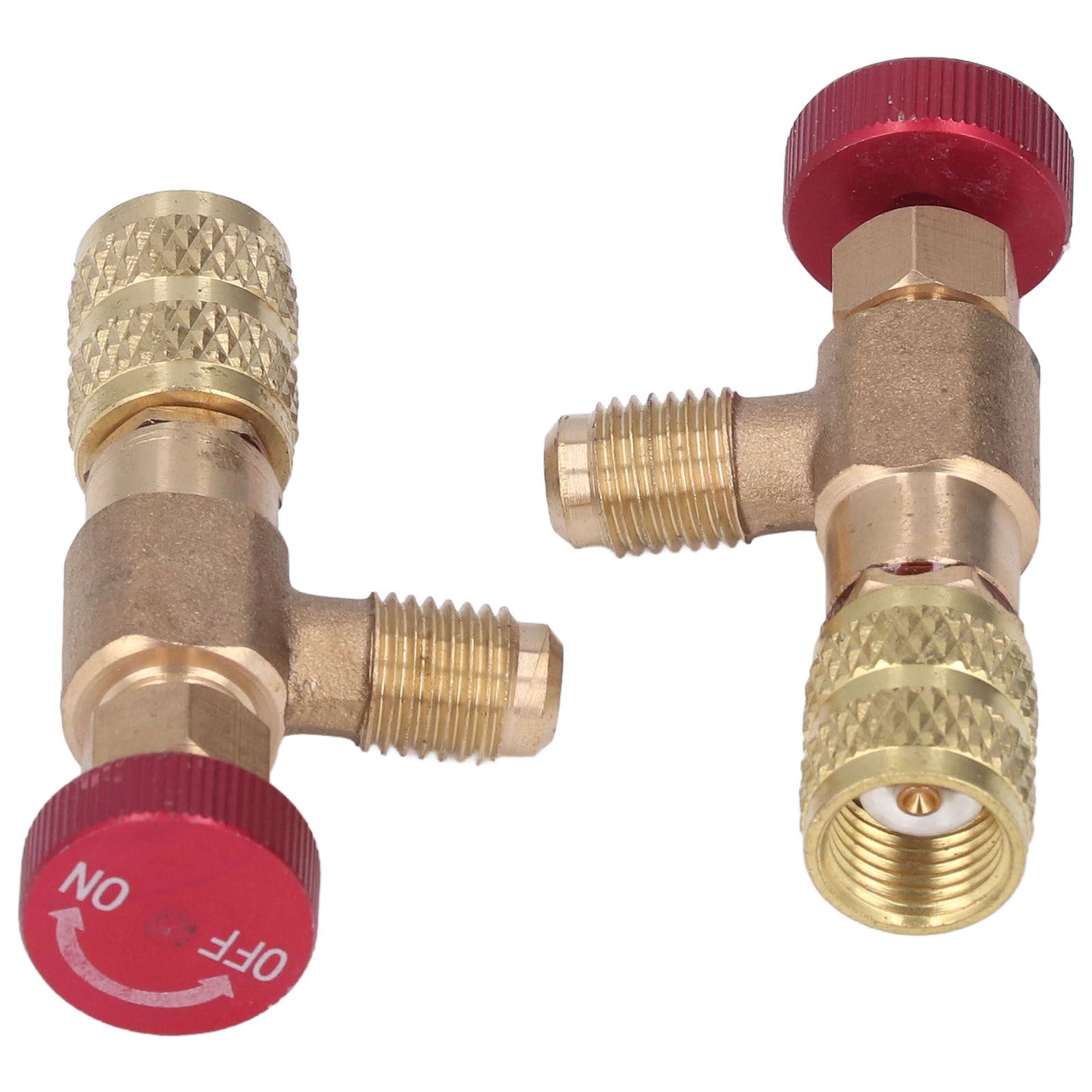 2PCS Refrigeration Control Valve 1/4SAE Male Thread 5/16SAE Female Thread view 9